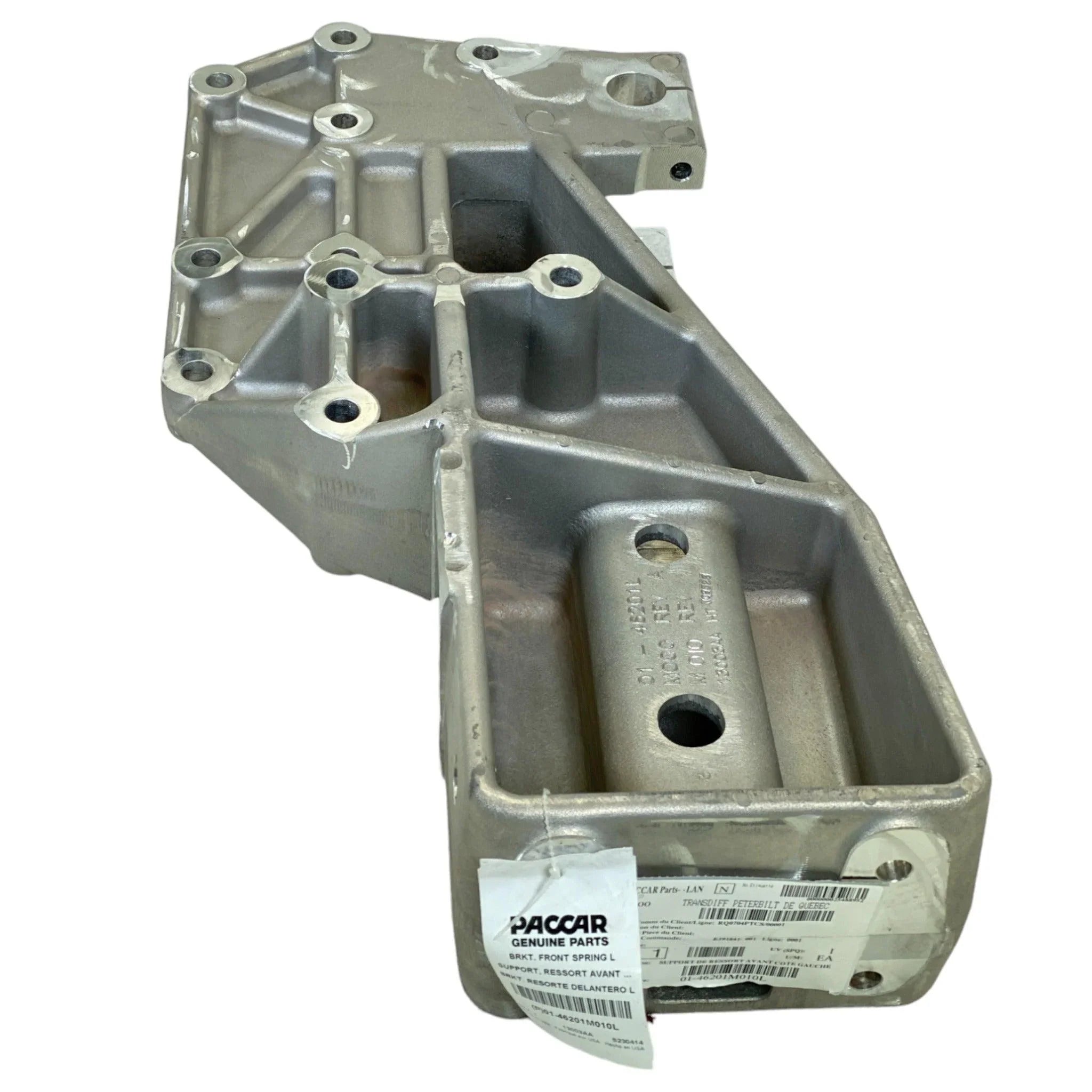 01-46201M010L Genuine Peterbilt Left Spring Hanger Steer Axle for Peterbilt 320