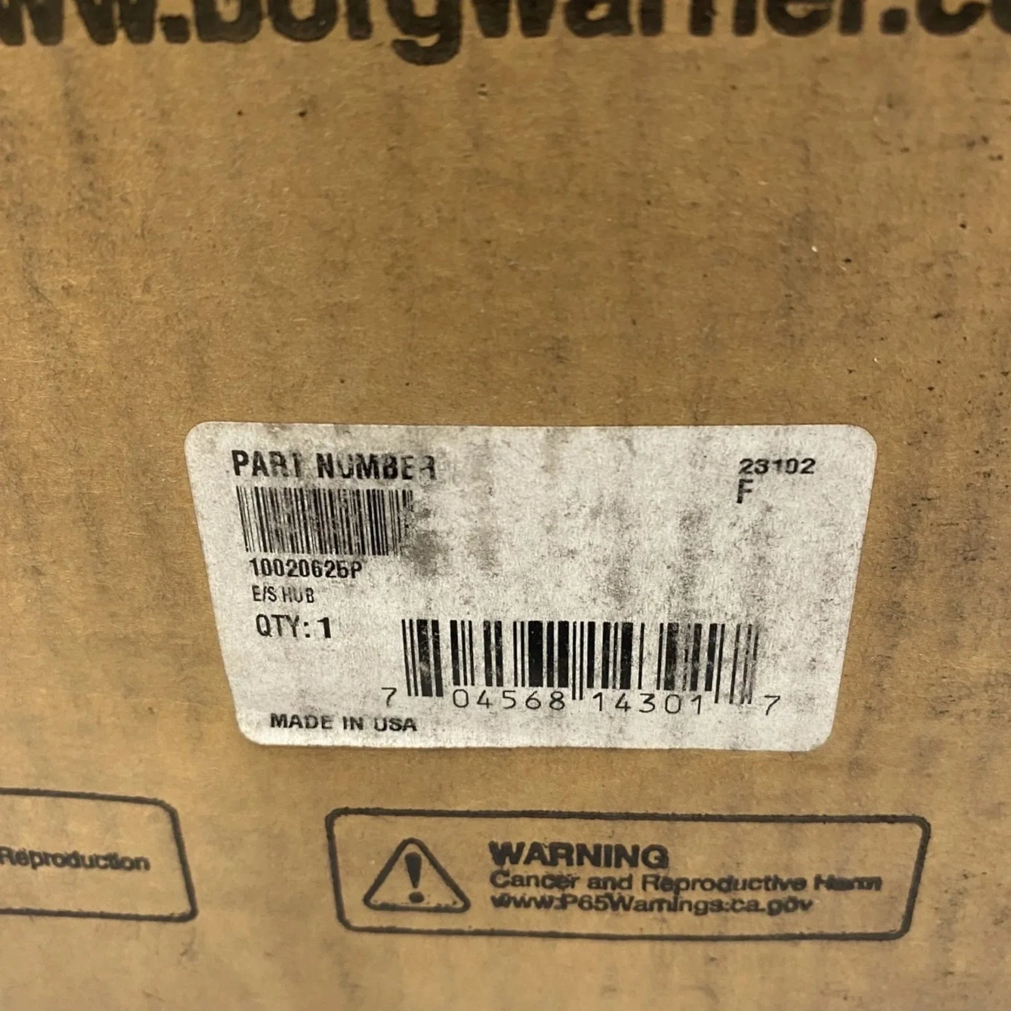 2591652C91 Genuine BorgWarner Fan Drive Pulley Hub