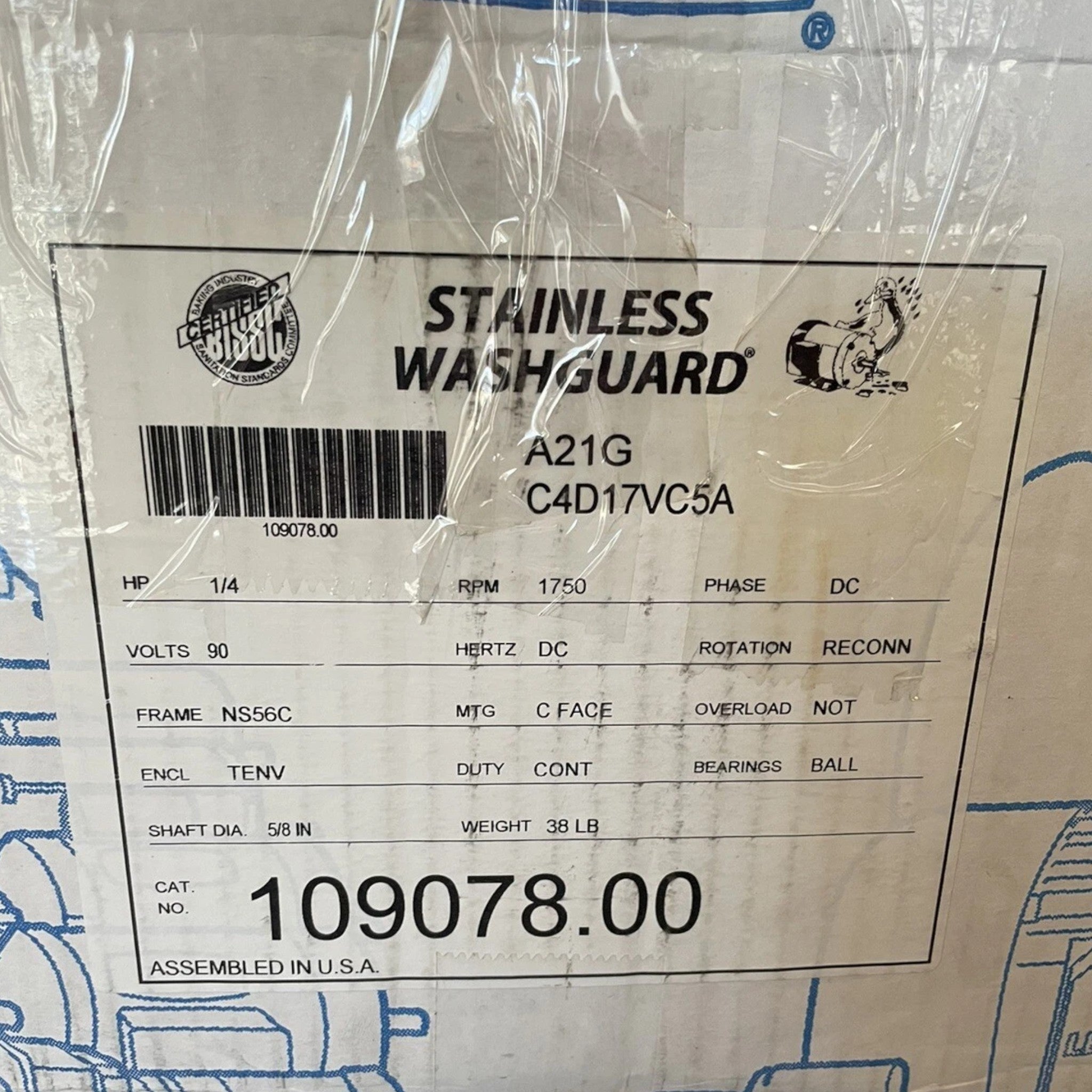 109078.00 Genuine Leeson Electric Motor