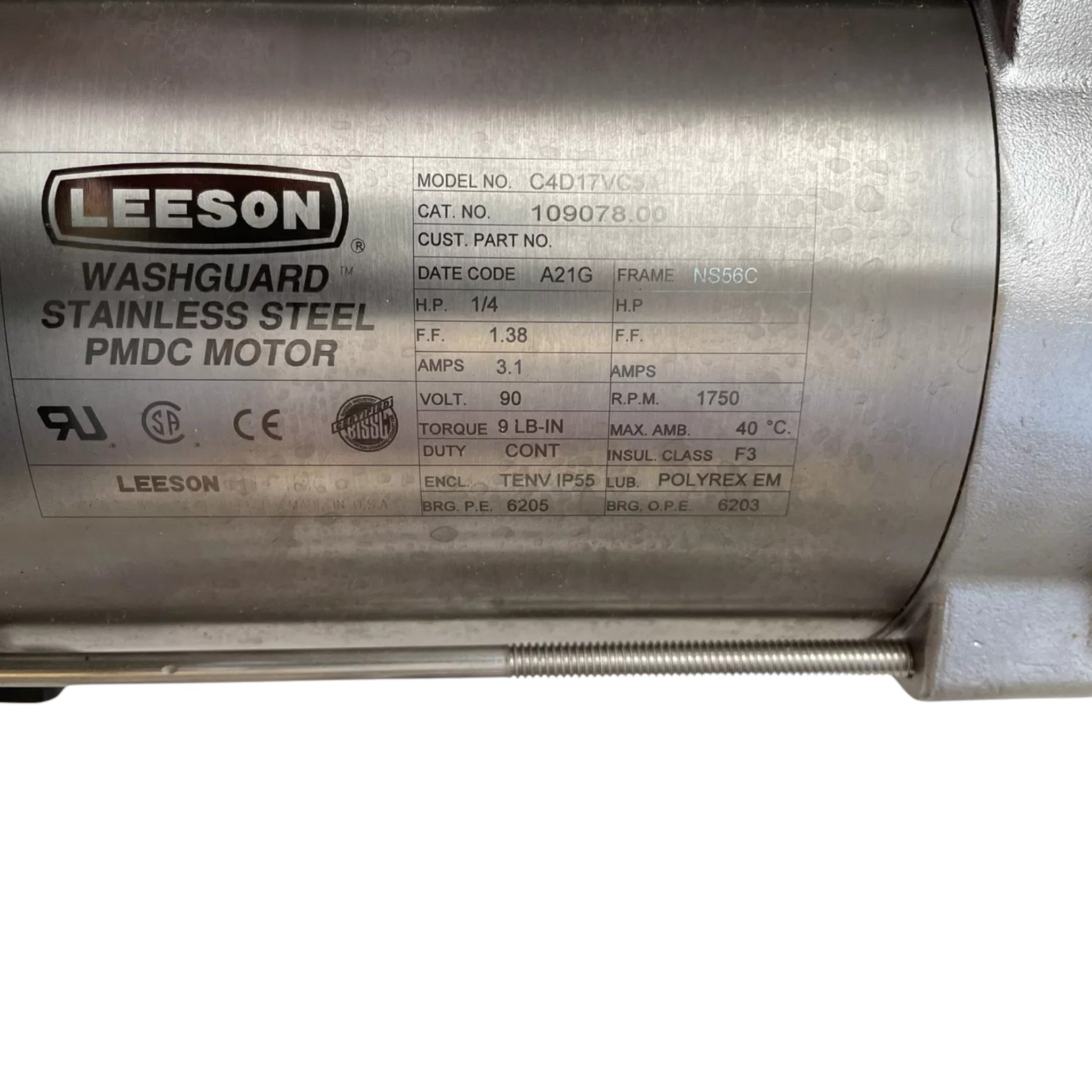 109078.00 Genuine Leeson Electric Motor