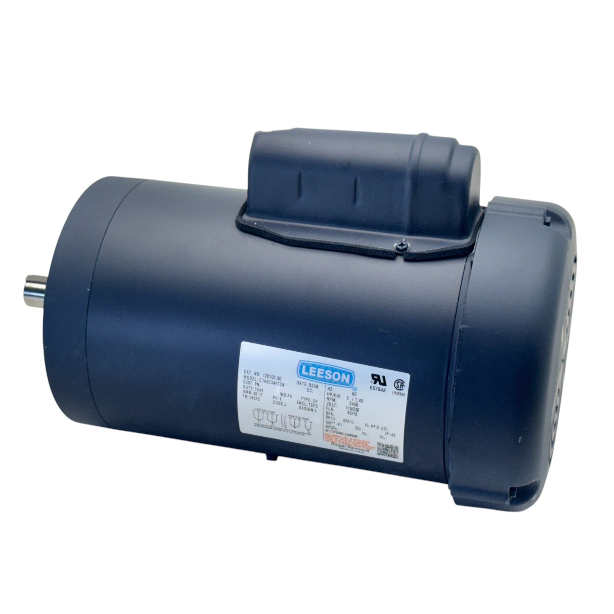 120102.00 Leeson Electric Motor 115/208-230V