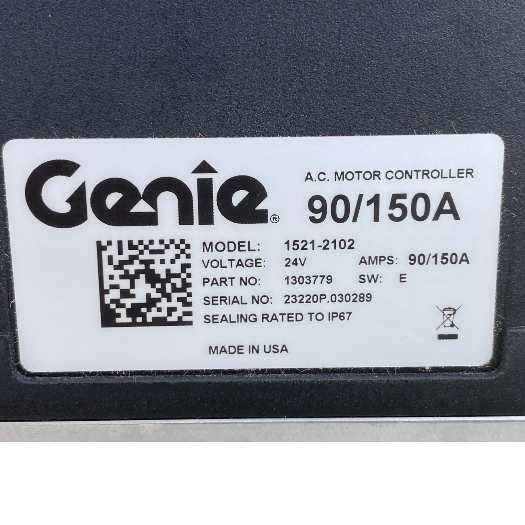 1521-2102 Genuine Genie AC Motor Controller 24V 90A 150A