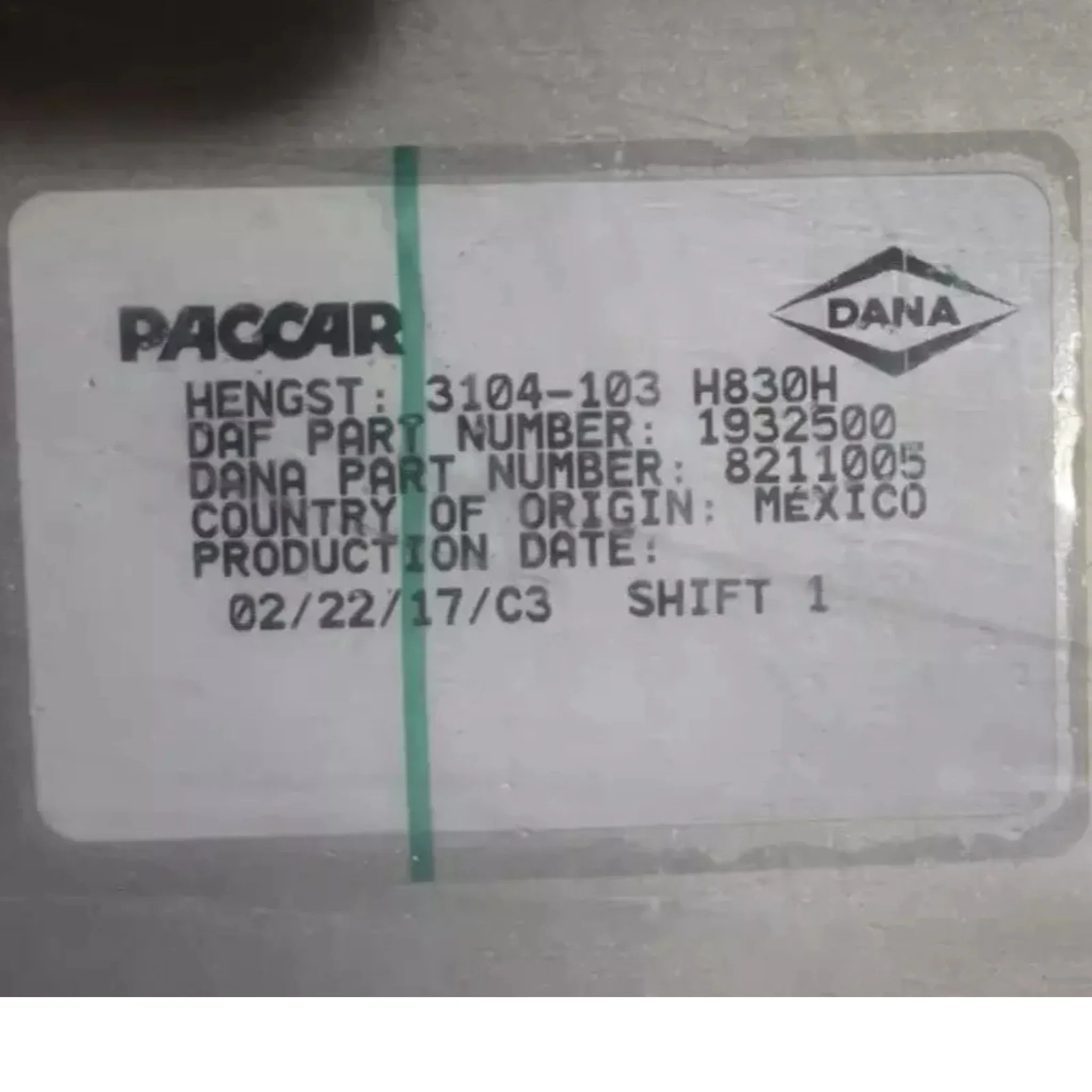 1932500PE Genuine Paccar Engine Oil Cooler