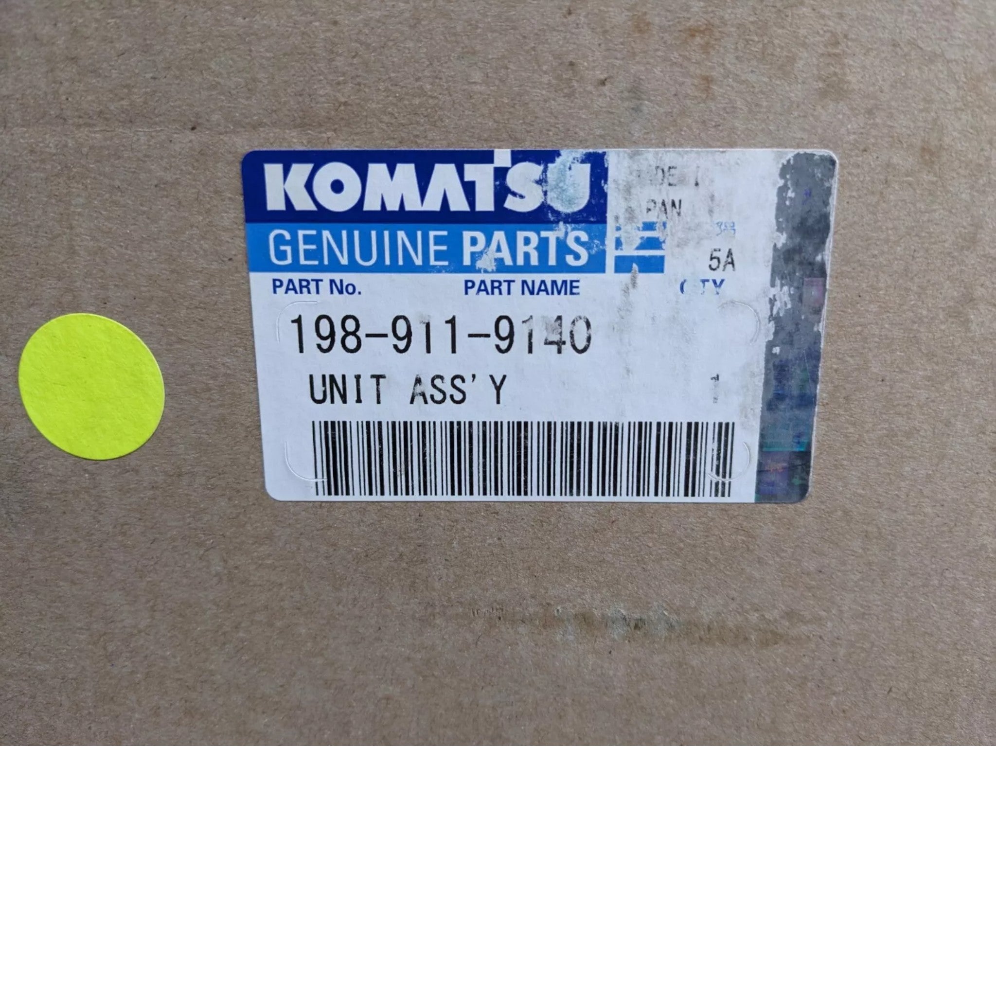 198-911-9140 Genuine Komatsu Air Conditioner Assembly