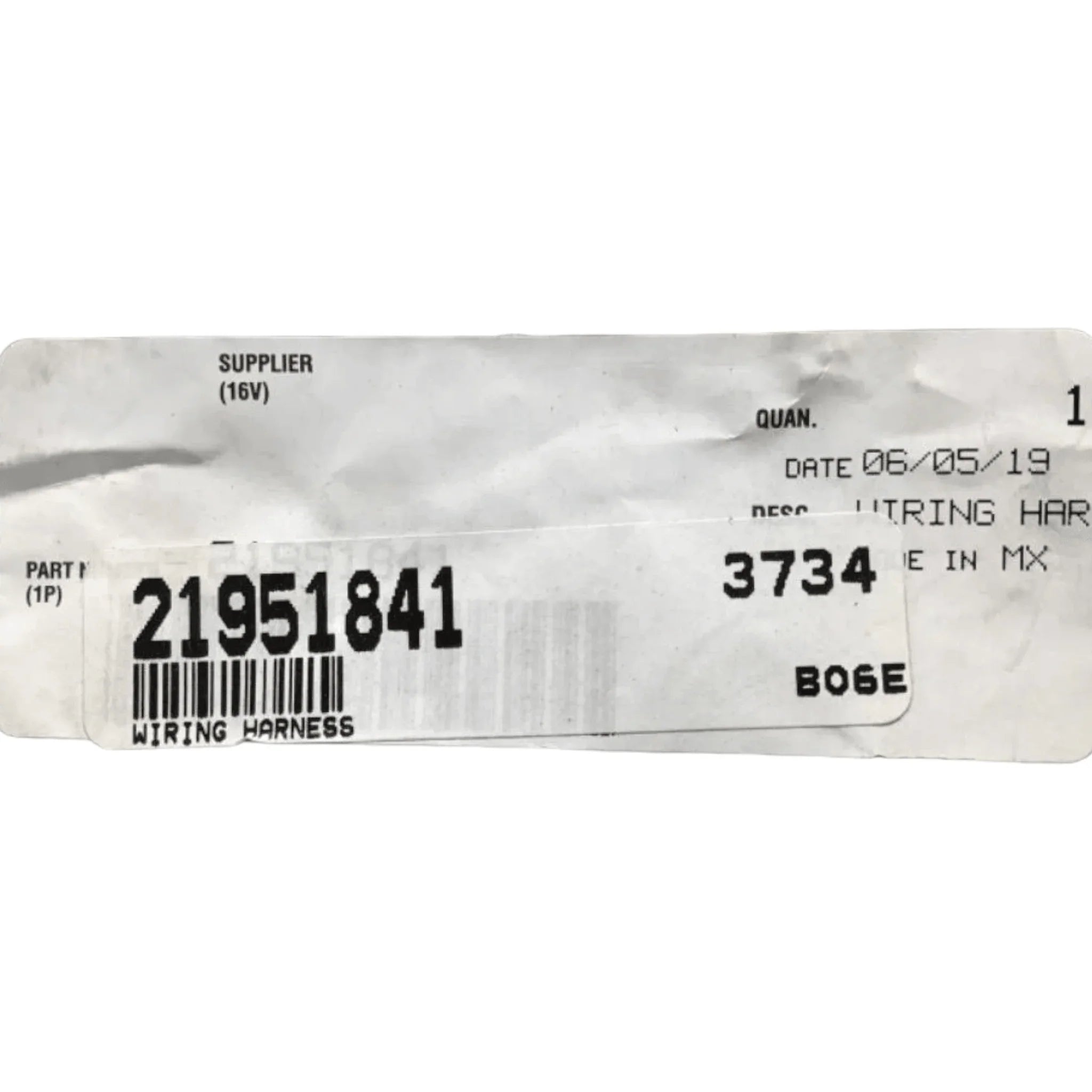 21798858 Genuine Volvo Wiring Harness