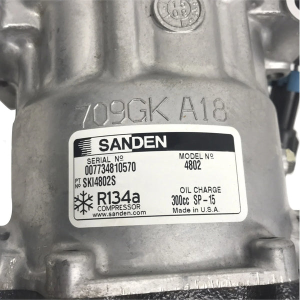 22-65770-000 Sanden 4802S A/C Compressor For Freightliner Cascadia