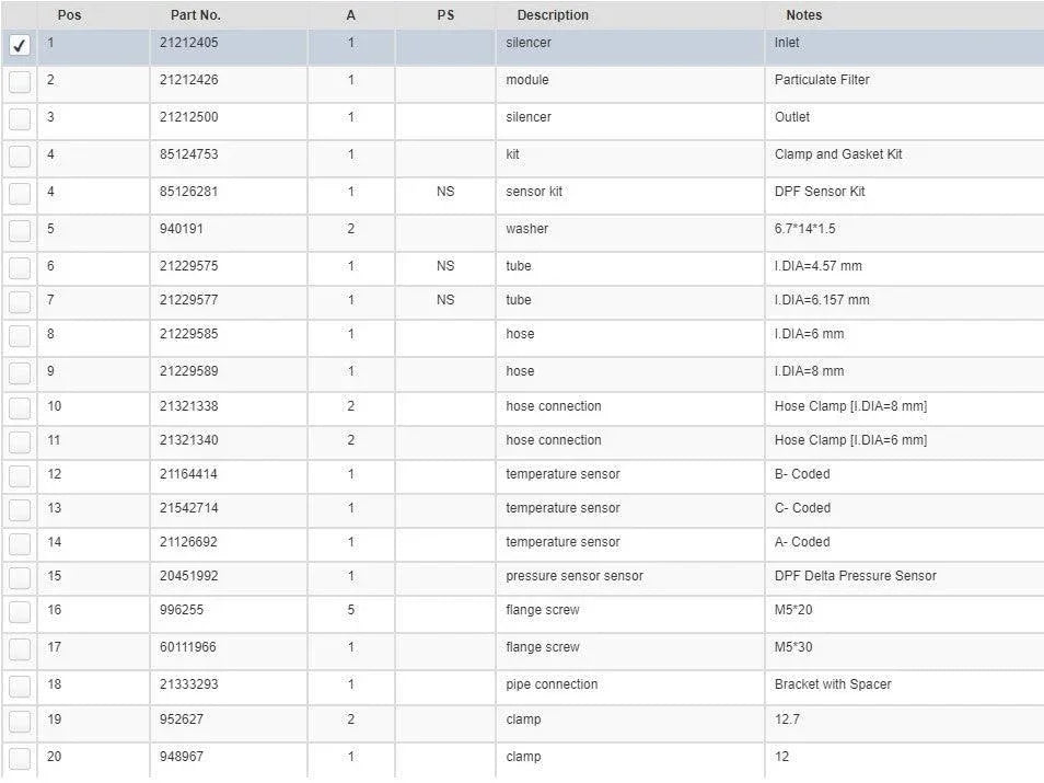 22806823 Oem Mack Muffler Assembly For Mack Mp8 Volvo