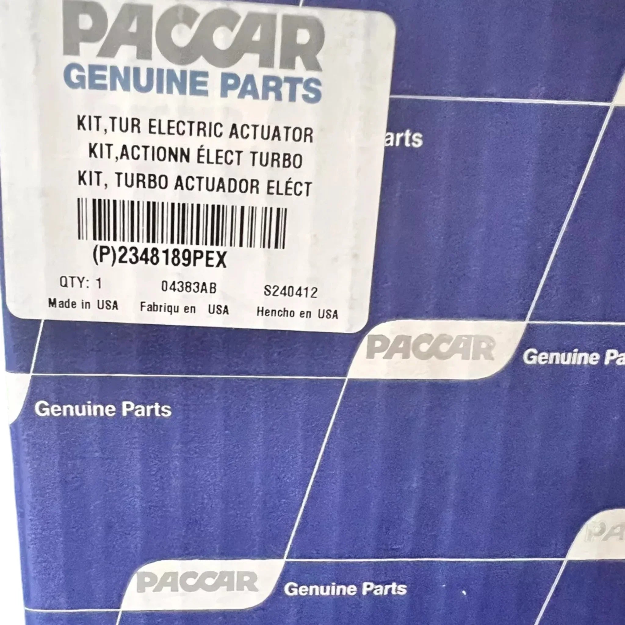 2348189PEX Genuine Paccar Turbocharger Actuator HE400