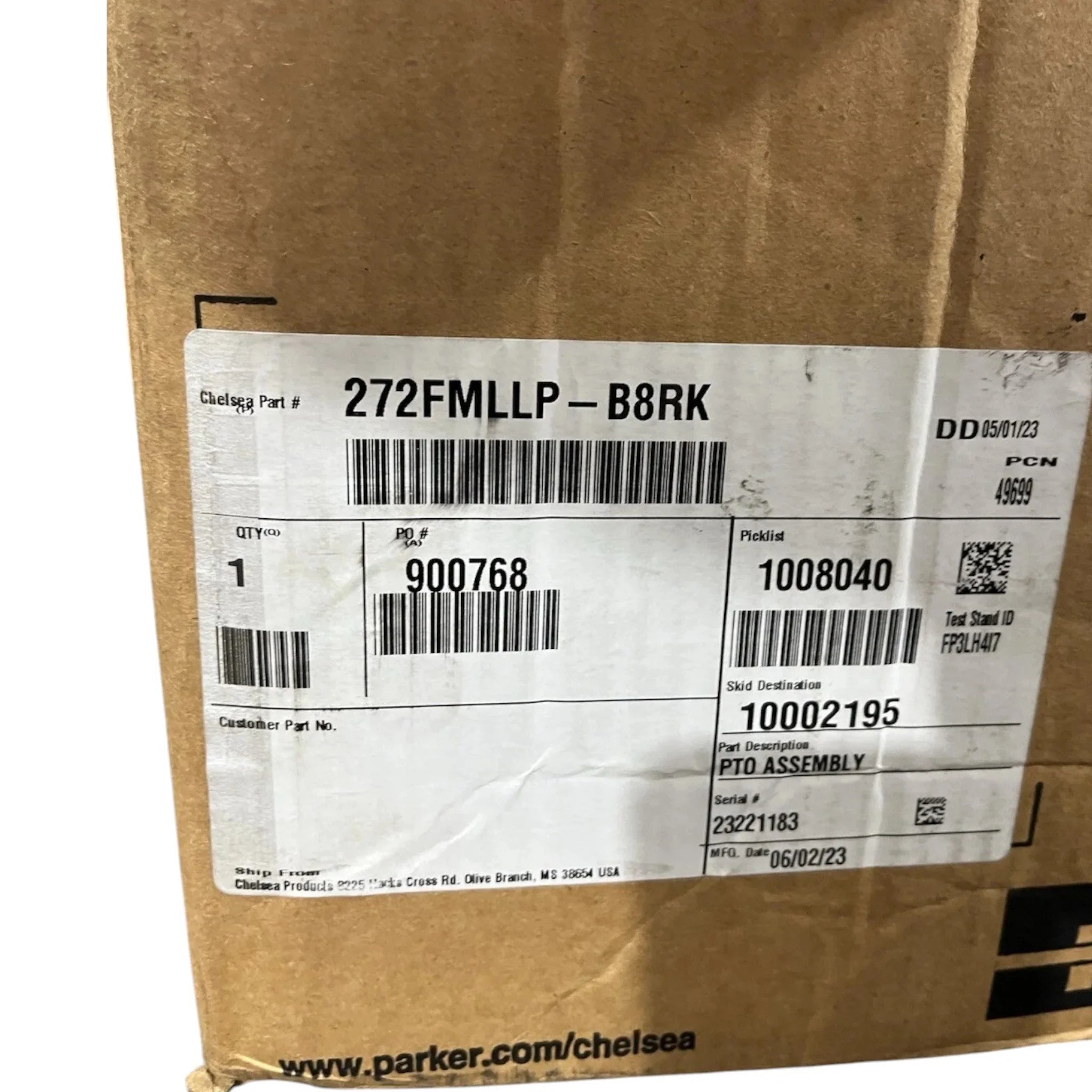 272FMLLP-B8RK Genuine Chelsea PTO Assembly