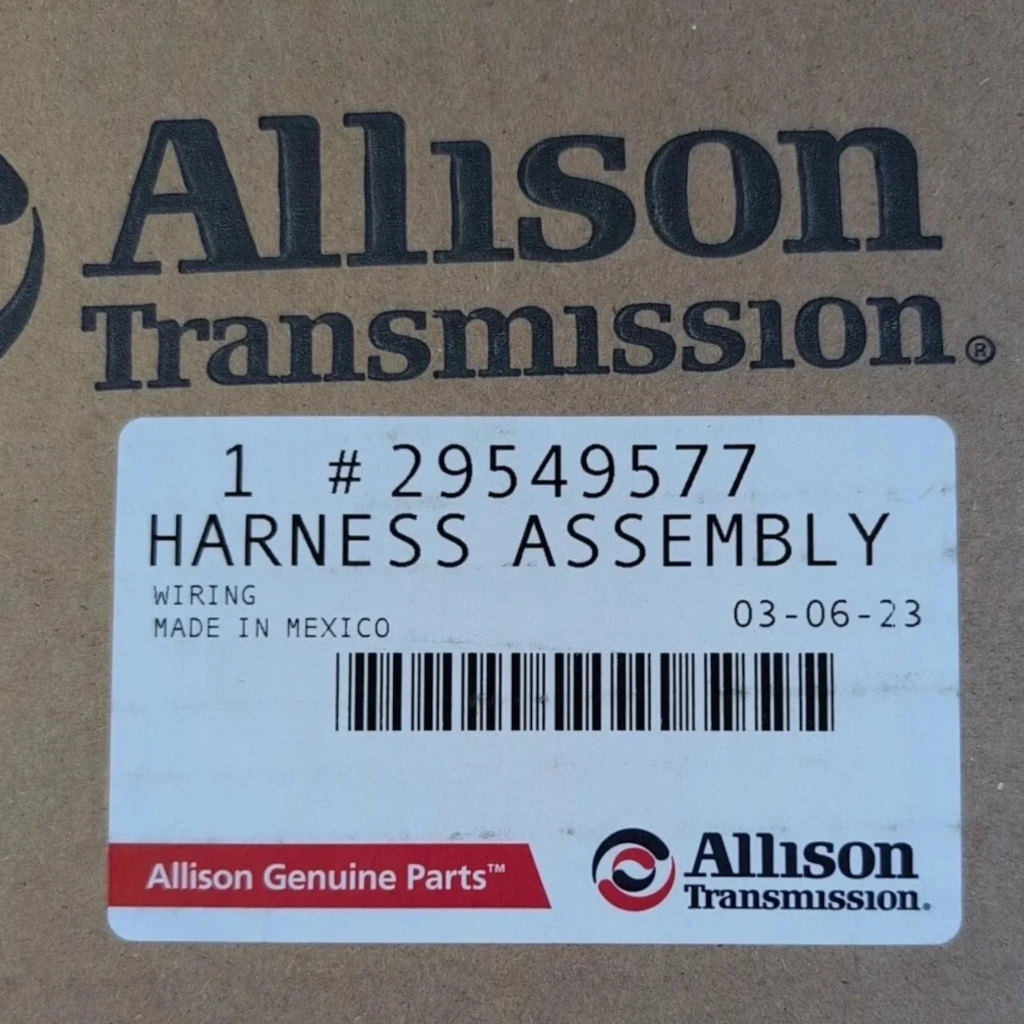 29549577 Genuine Allison Wiring Harness Assembly
