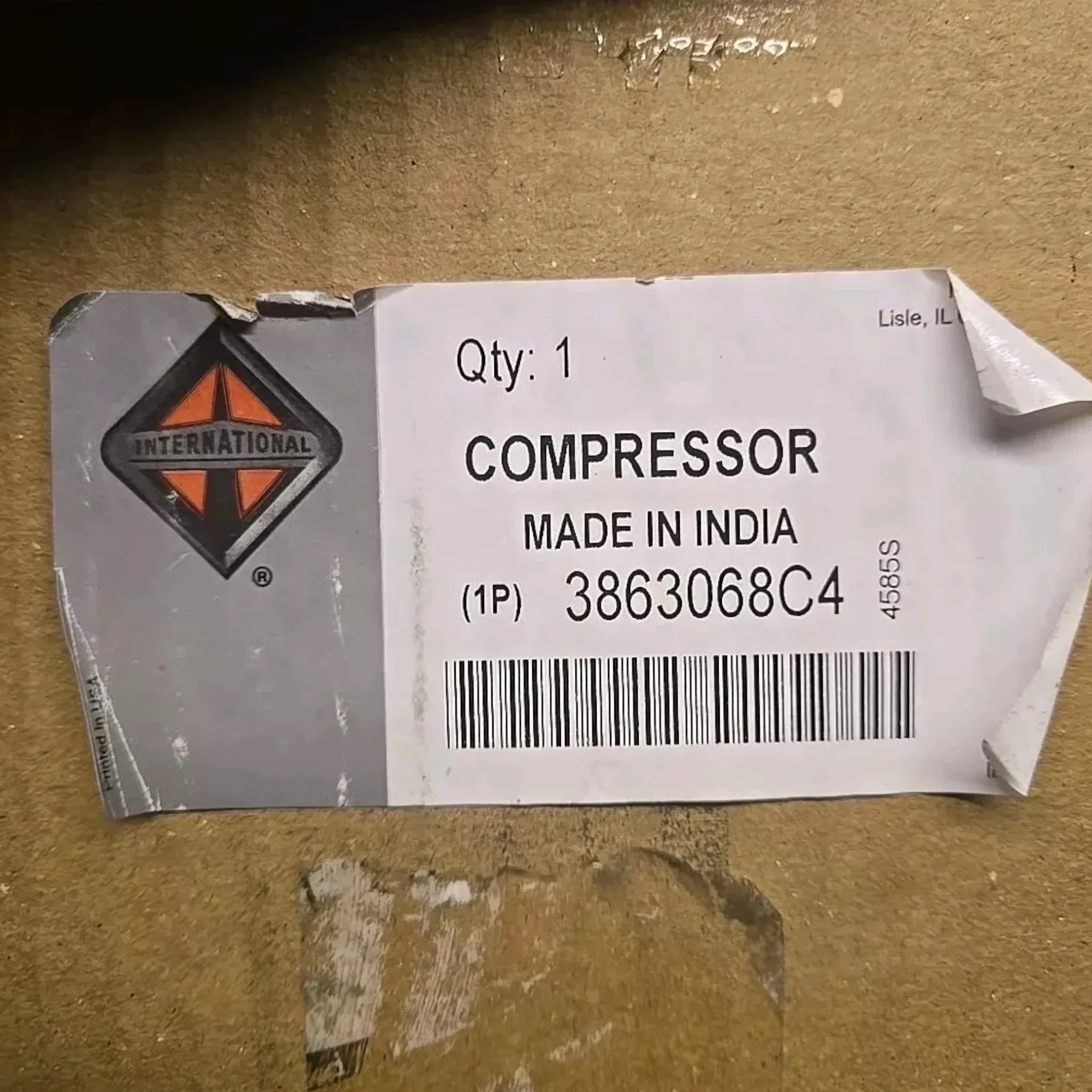 3863068C4 Genuine International A/C Compressor