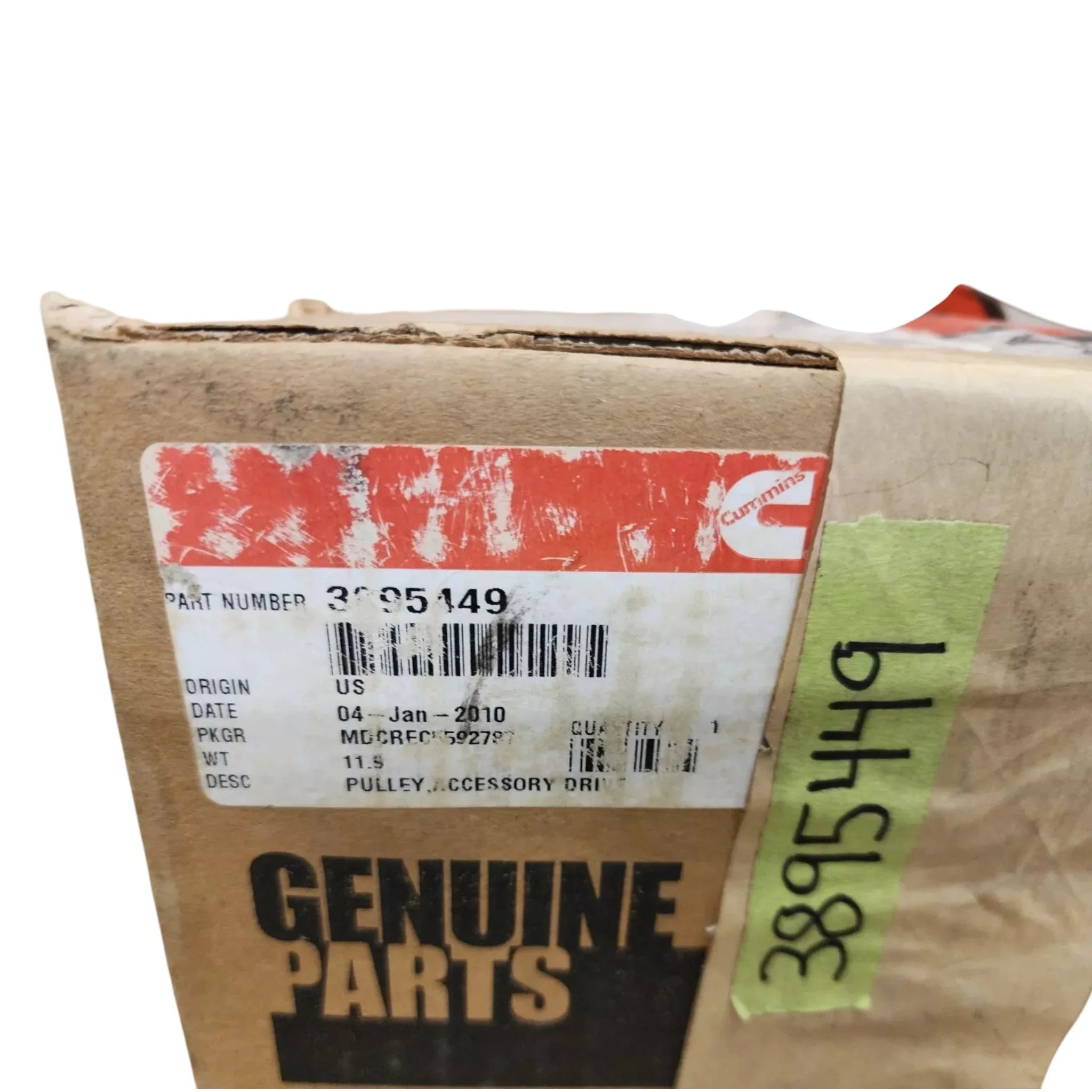 3895449 Genuine Cummins Accessory Drive Pulley