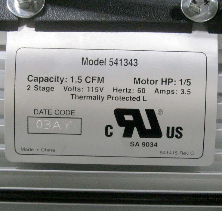 541343 Genuine Robinair® Vacuum Pump 1.5 Cfm - ADVANCED TRUCK PARTS