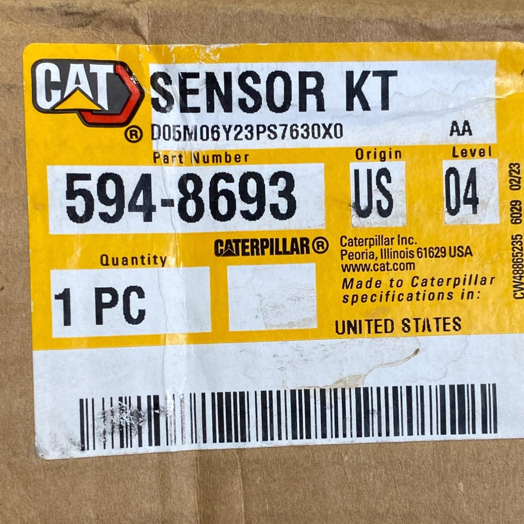 6165729 Genuine Caterpillar DEF Sensor Kit