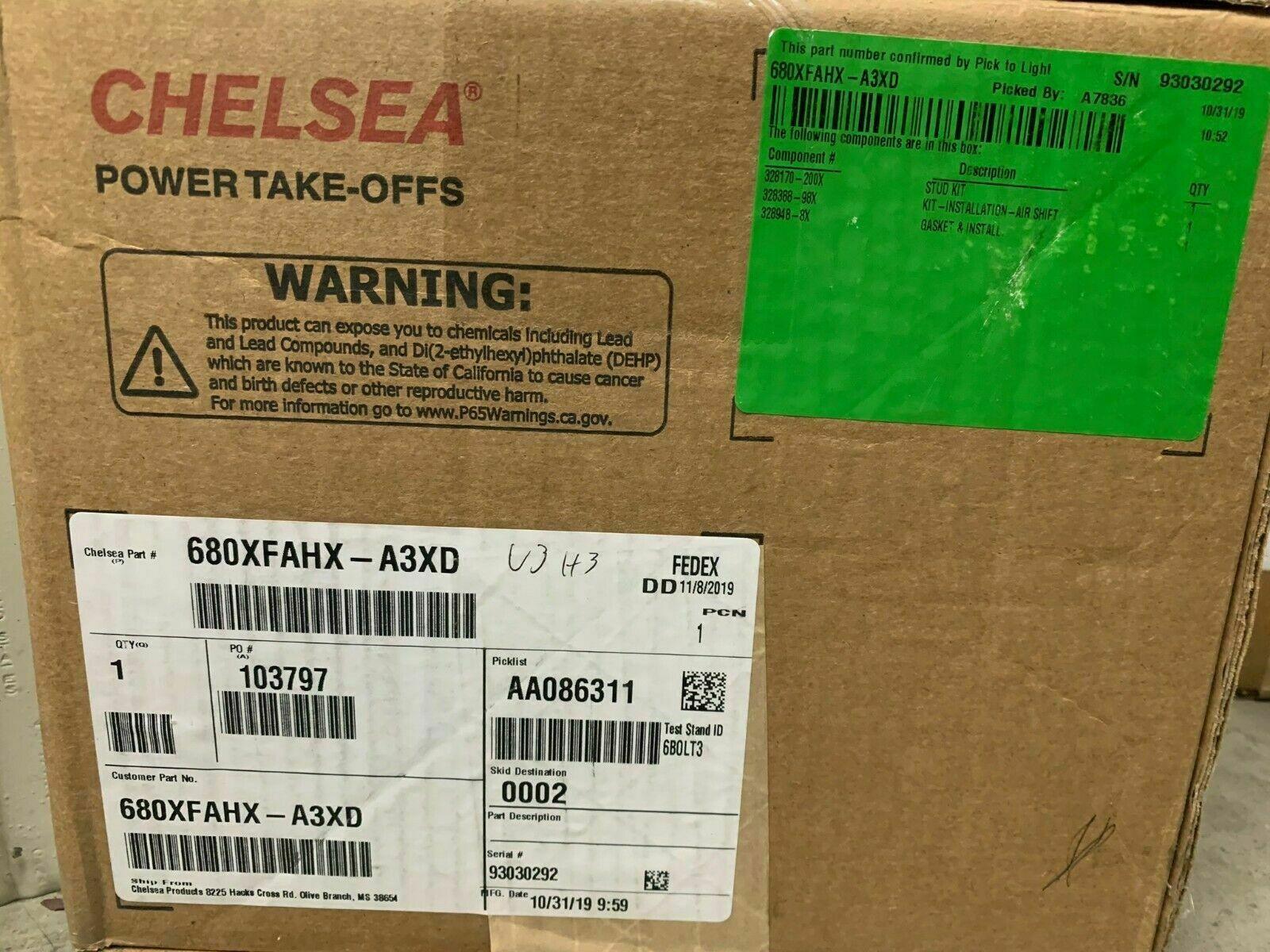 680Xfahx-A3Xd Parker Chelsea Pto Power Take Off Assembly Unit 680 Series 8 Bolt