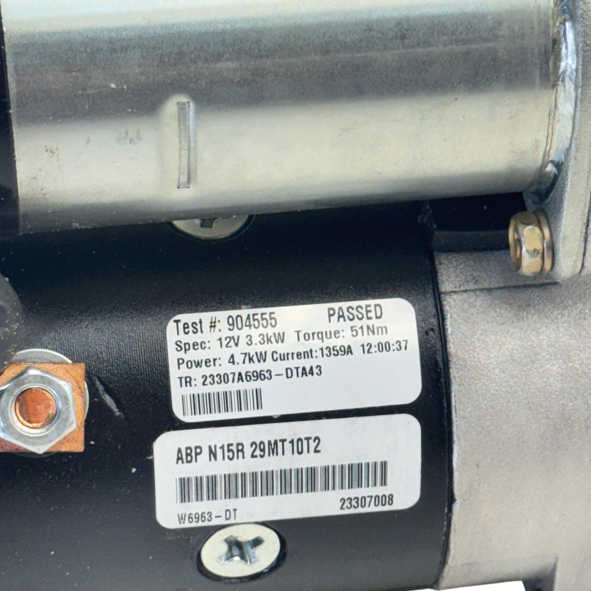 ABP N15R 29MT10T2 Alliance Starter Motor 12V