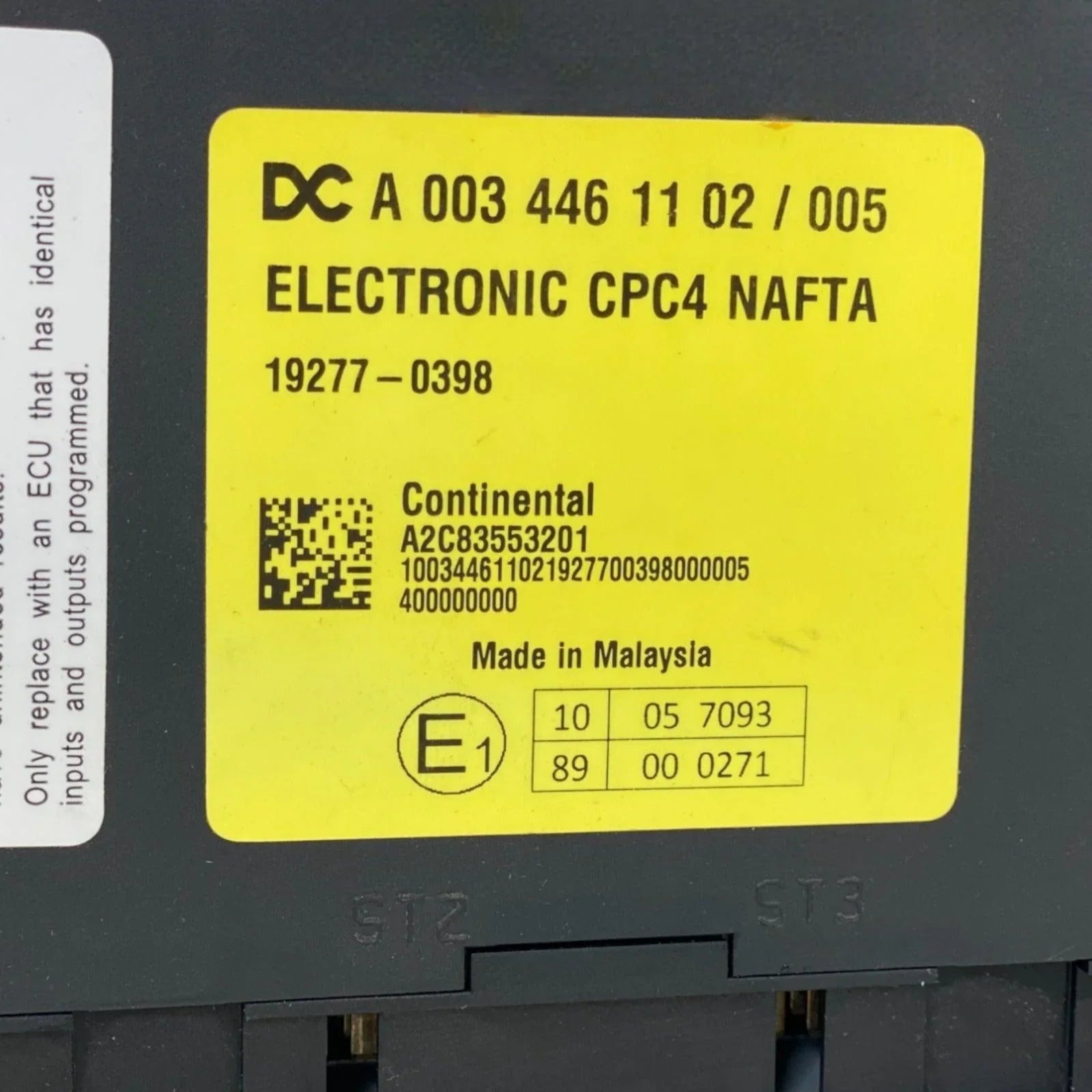 A0034461102 Genuine Detroit Diesel Cpc4 Nafta Module For Cascadia 18 & Up Used