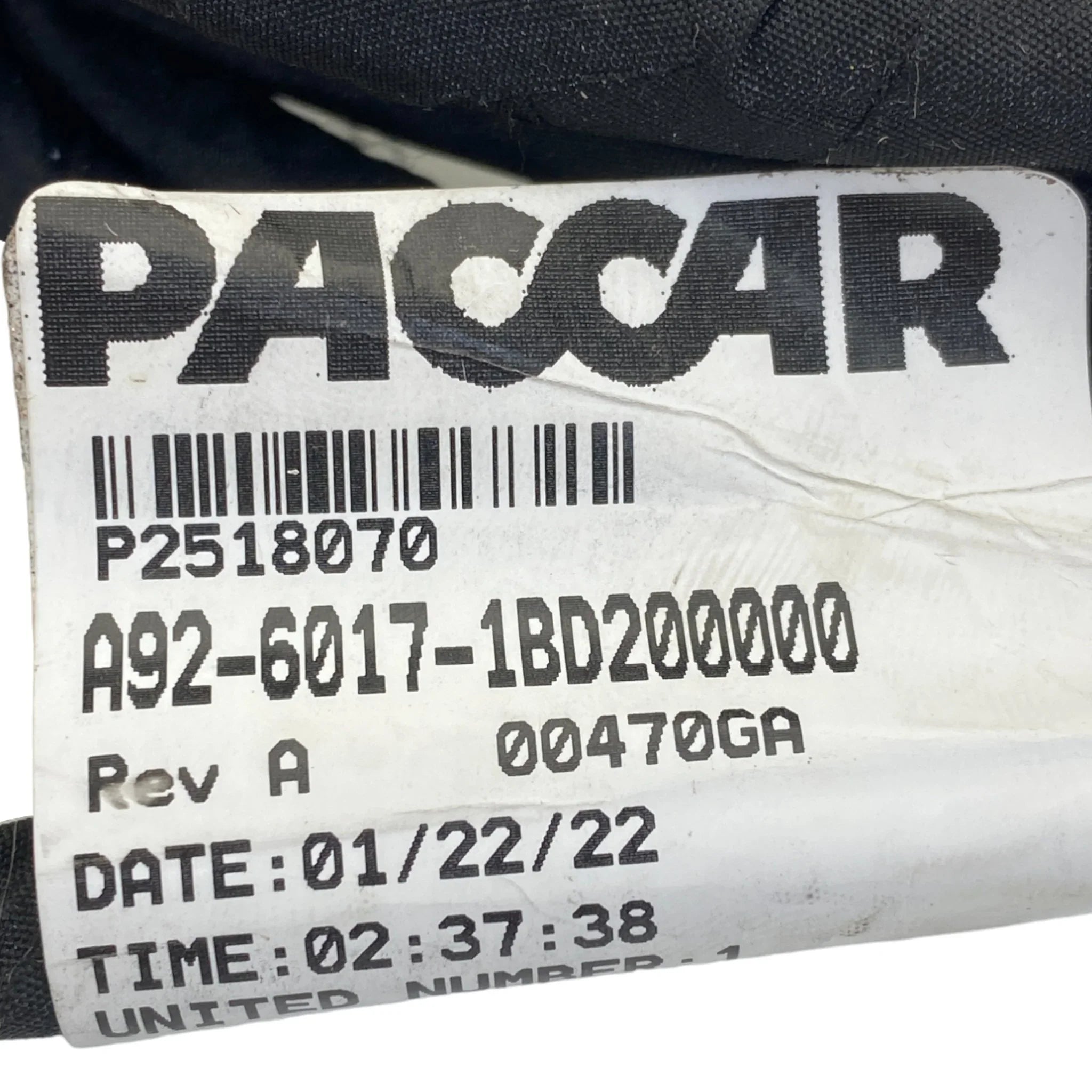 A9260171BD200000 Genuine Paccar Rear Chassis Wiring Harness
