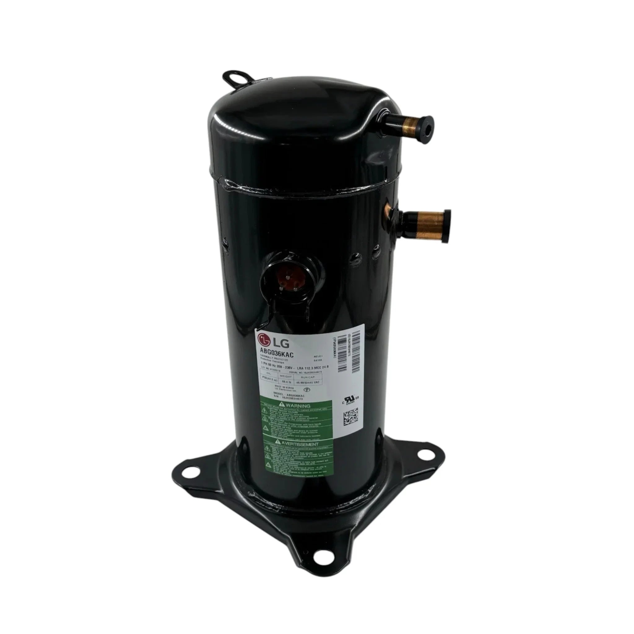 ABG036KAC Genuine LG A/C Compressor 208-230V