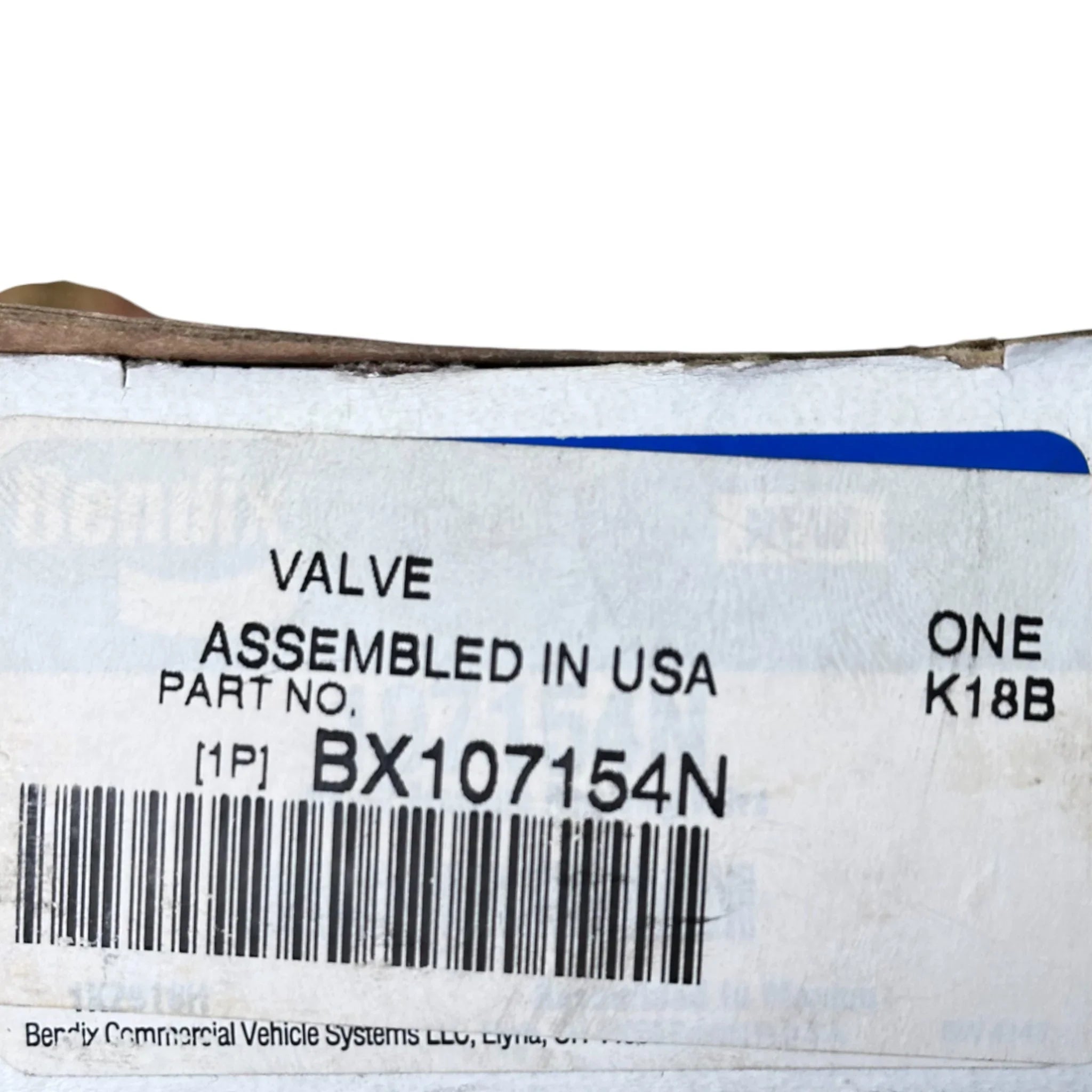 BEN107154N Genuine Bendix Pressure Reducing Valve