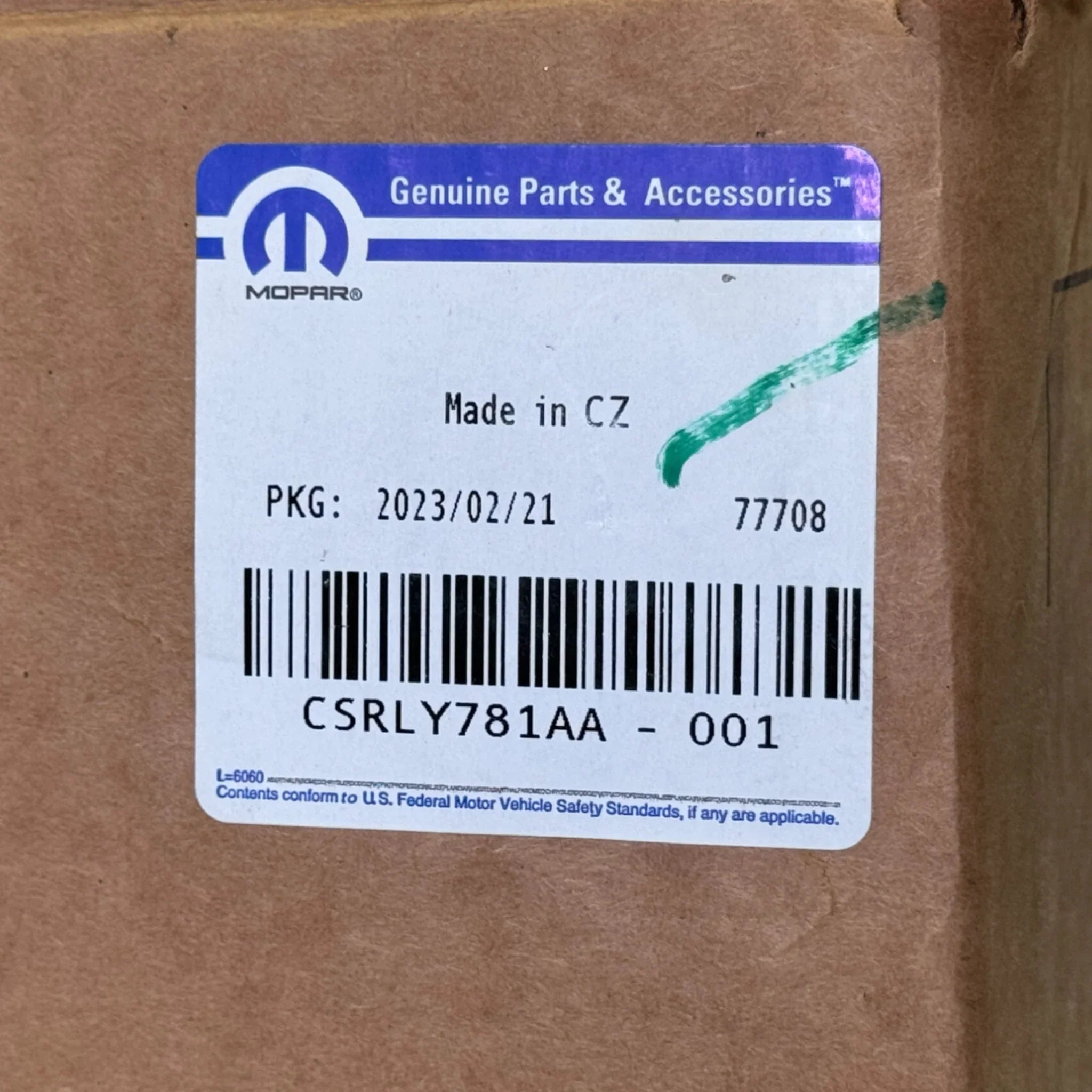 CSRLY781AA Genuine Mopar Fuel Pump