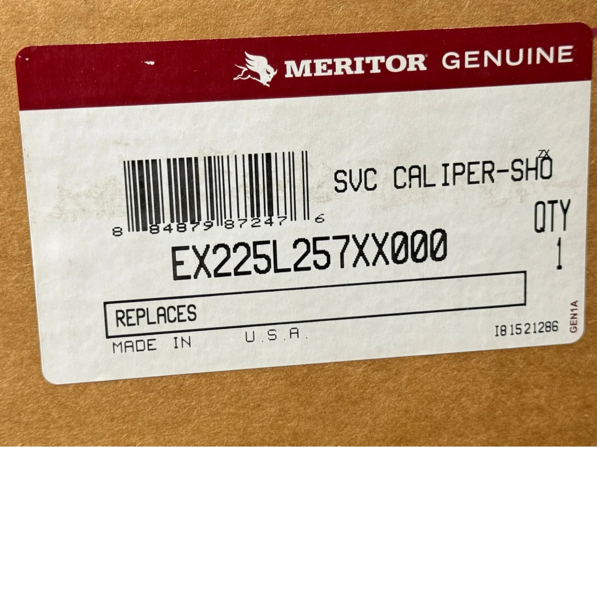 EX225L257XX000RMAN Genuine Meritor Left Air Disc Brake Caliper