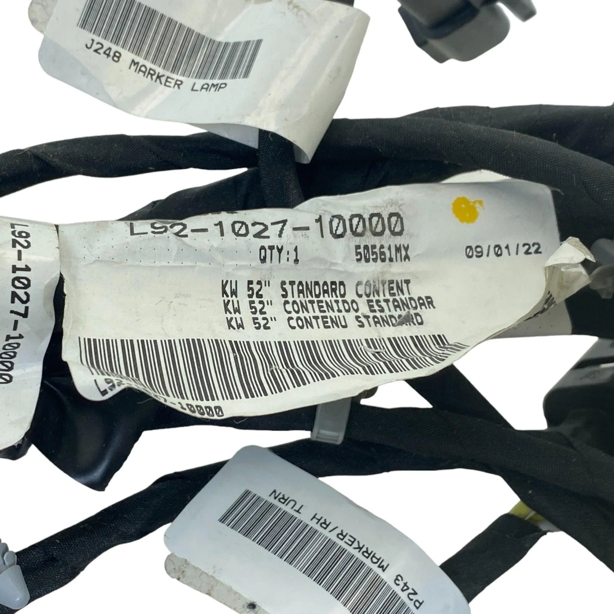 L92-1027-10000 Genuine Kenworth Hood Harness T880