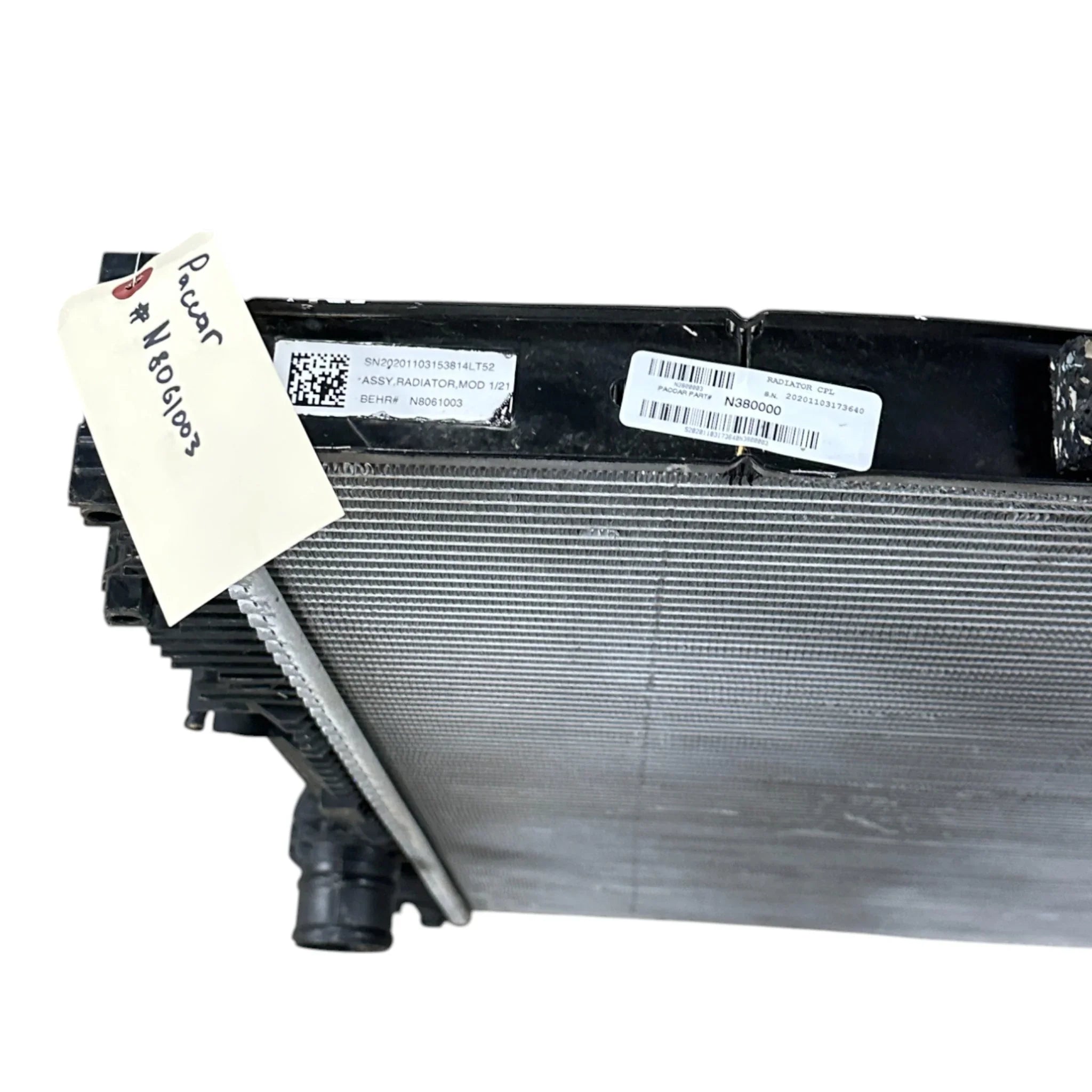 N8061001 Genuine Paccar Radiator Core & Tank Assembly Standard