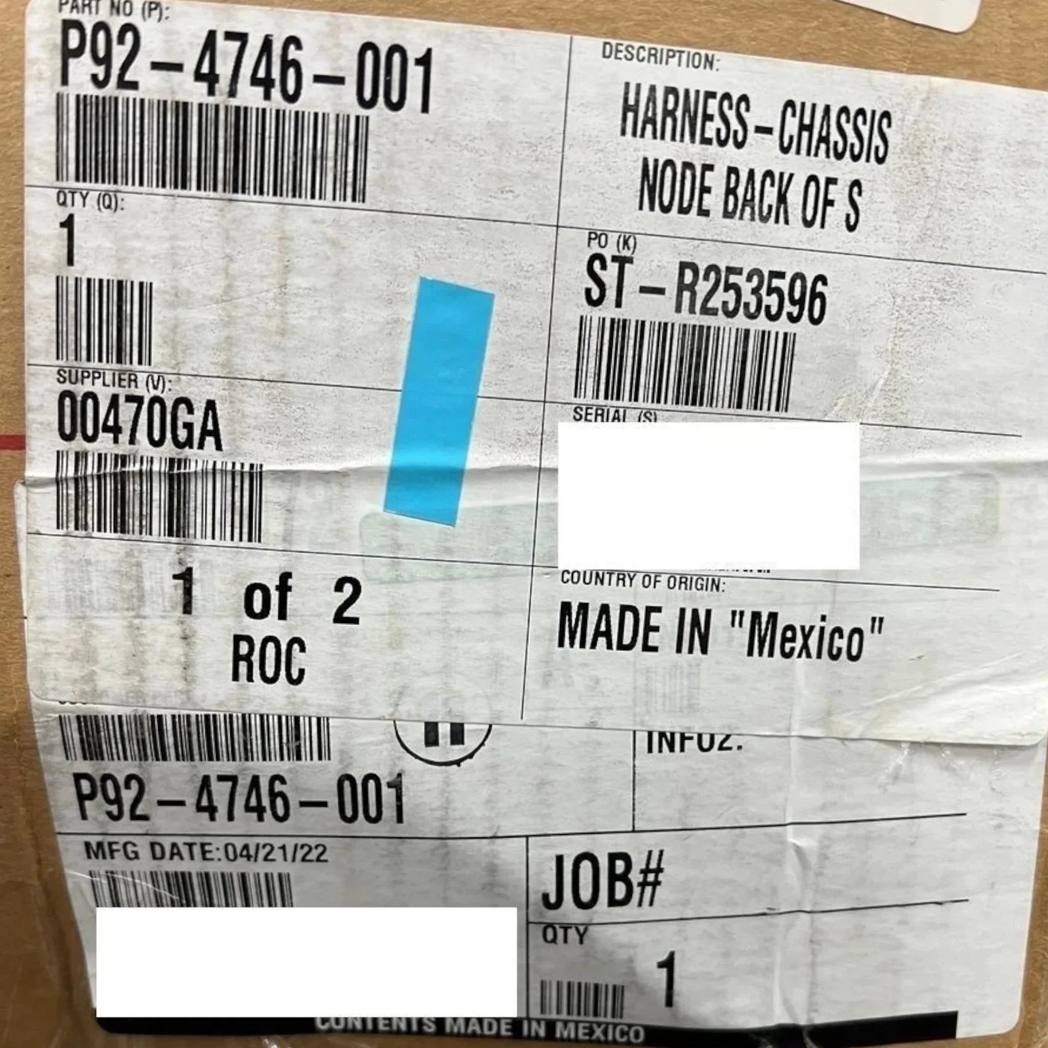 P924746001 Paccar Chassis Wiring Harness