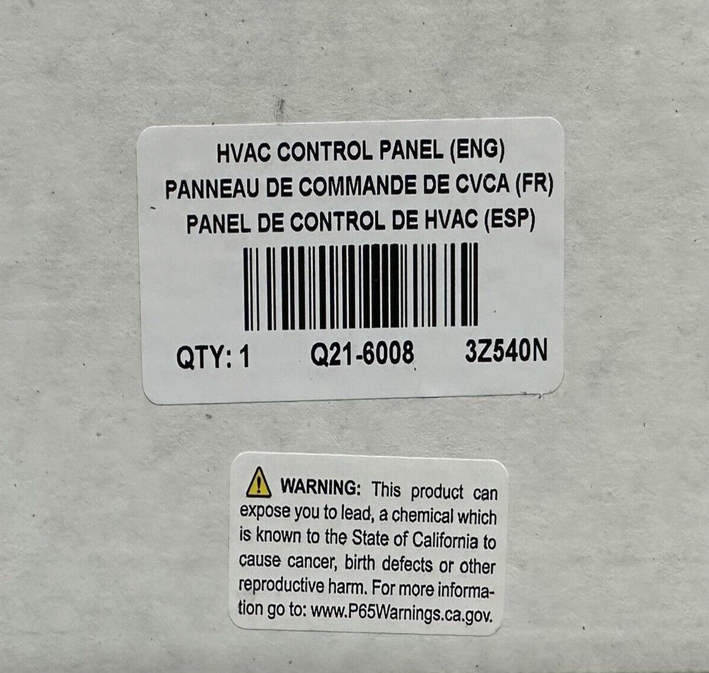 Q21-6008 Genuine Peterbilt Cab Hvac Control Panel