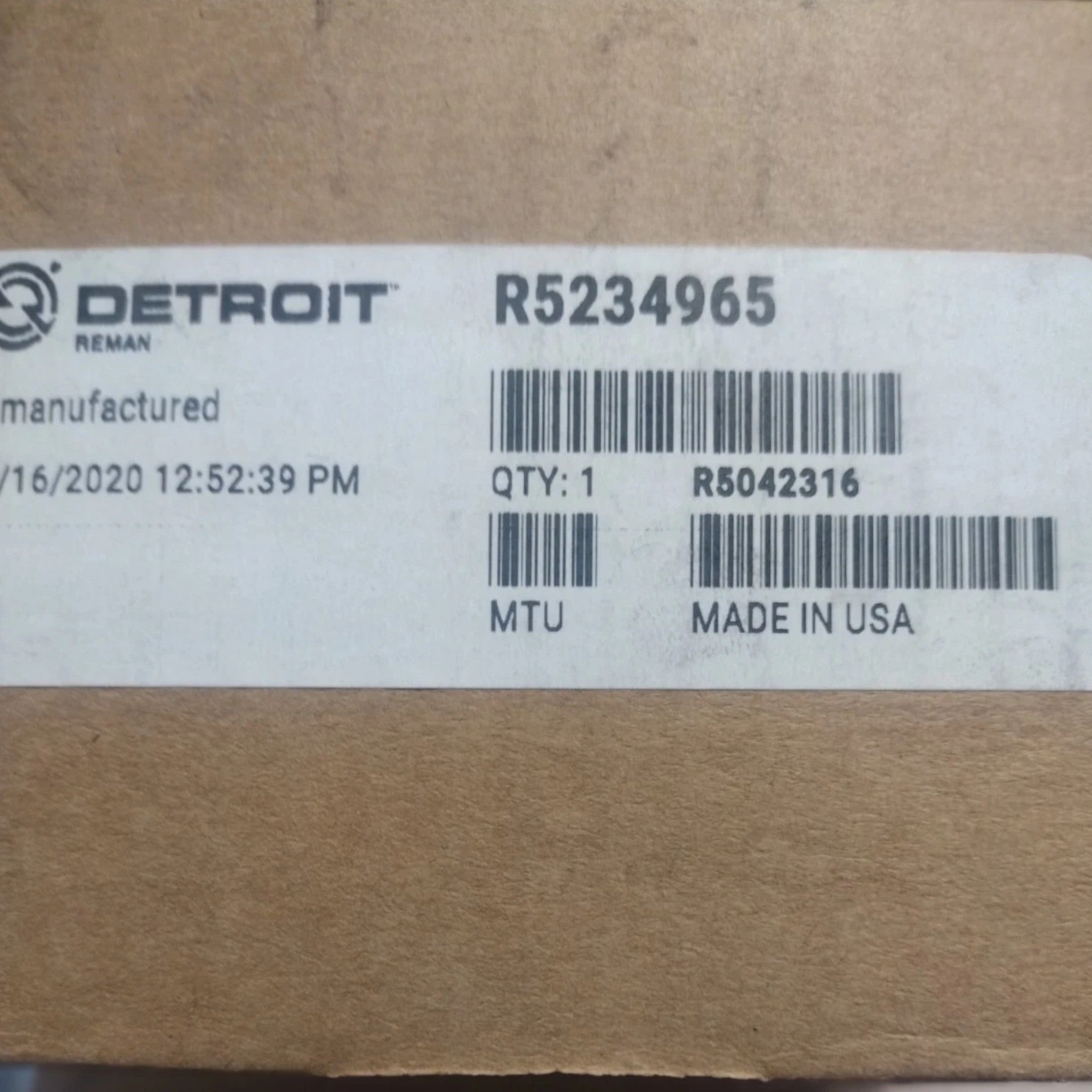 5234965 Genuine Detroit Diesel Fuel Injector