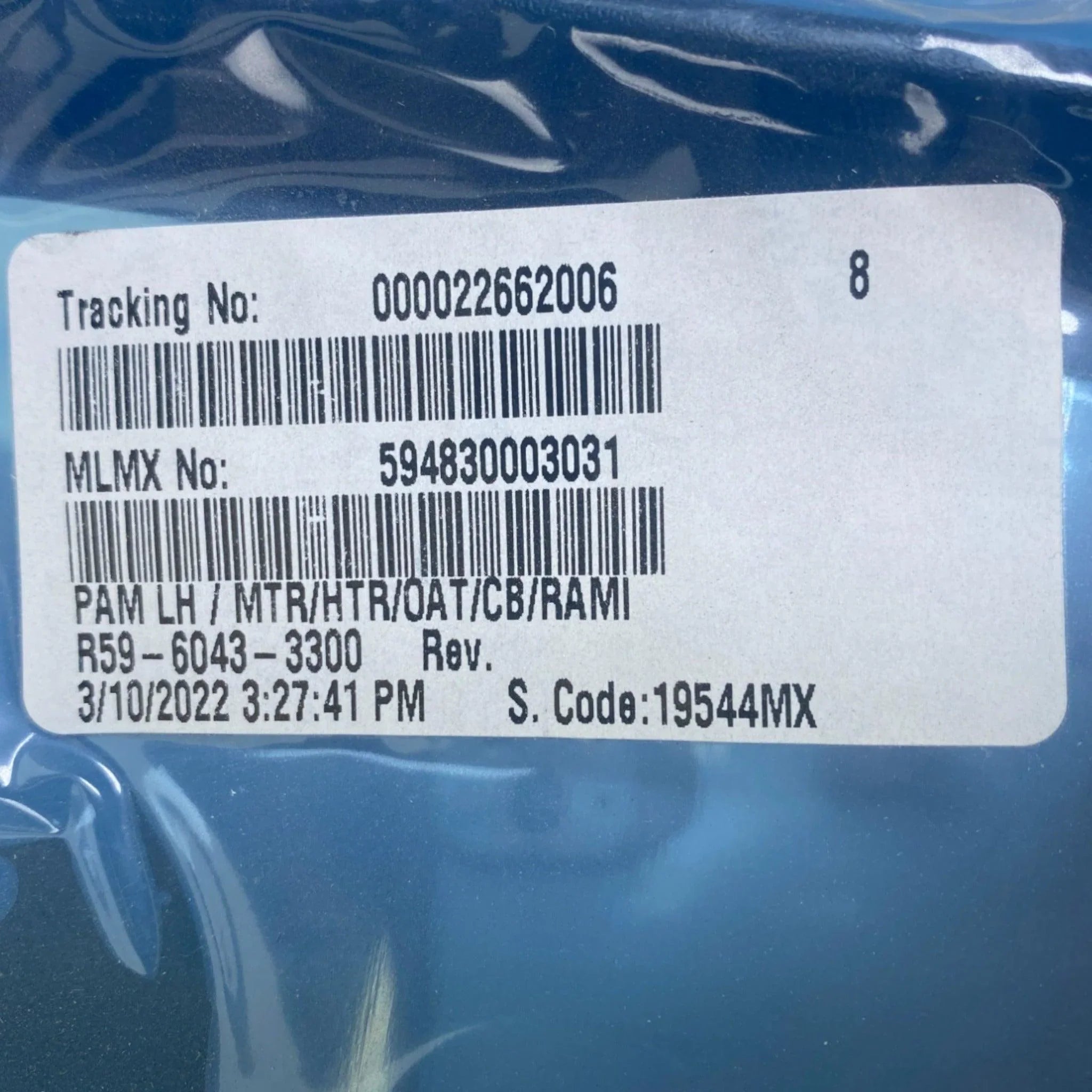 R5960433300 Genuine Peterbilt Left Side Mirror Assembly