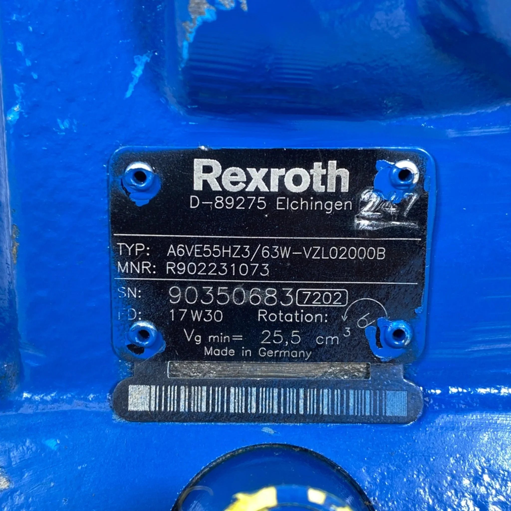 A6VE55H2363WVZL02000B Genuine Rexroth Axial-Piston Motor