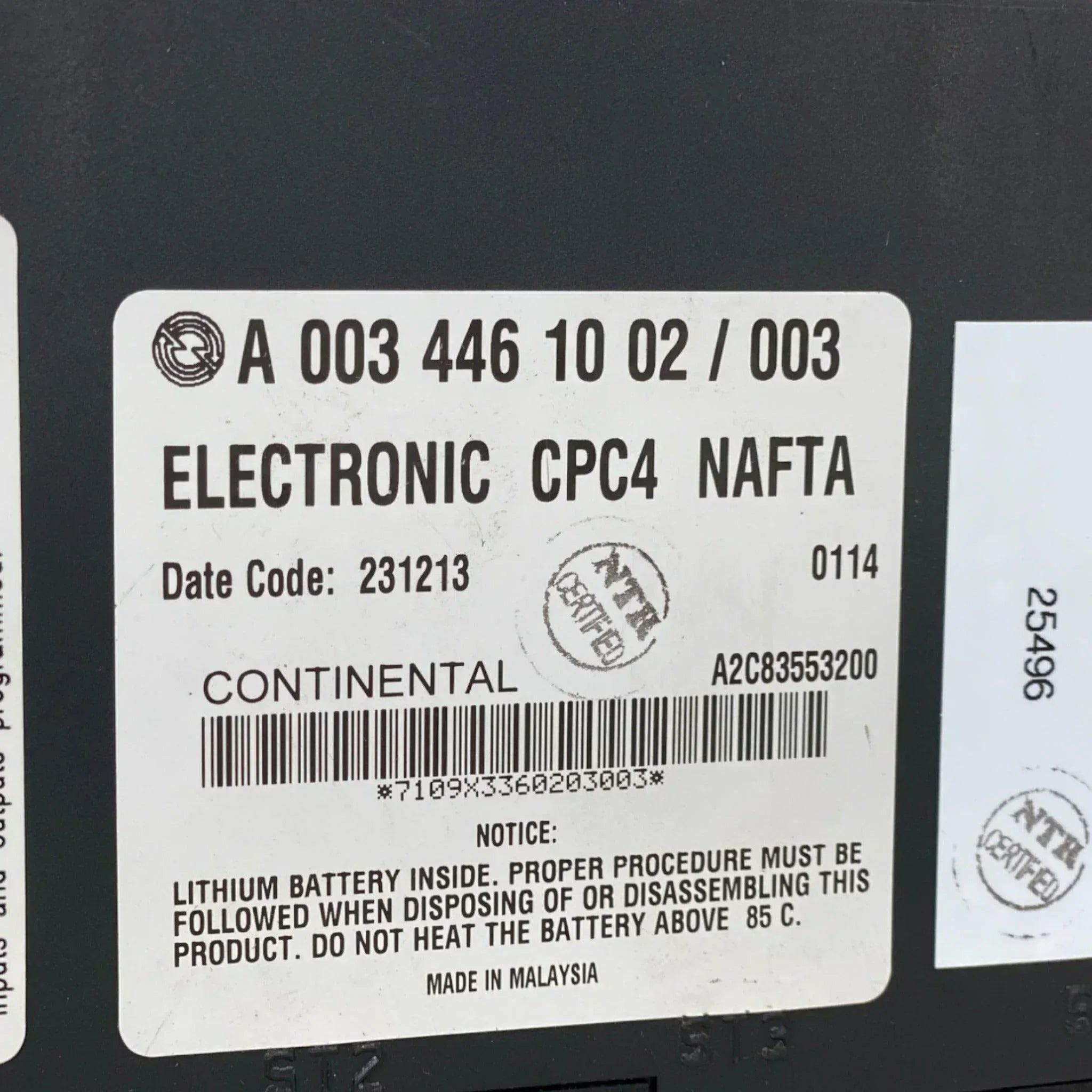 RA0034461002 Genuine Detroit Diesel Cpc Module Cpc4 Nafta