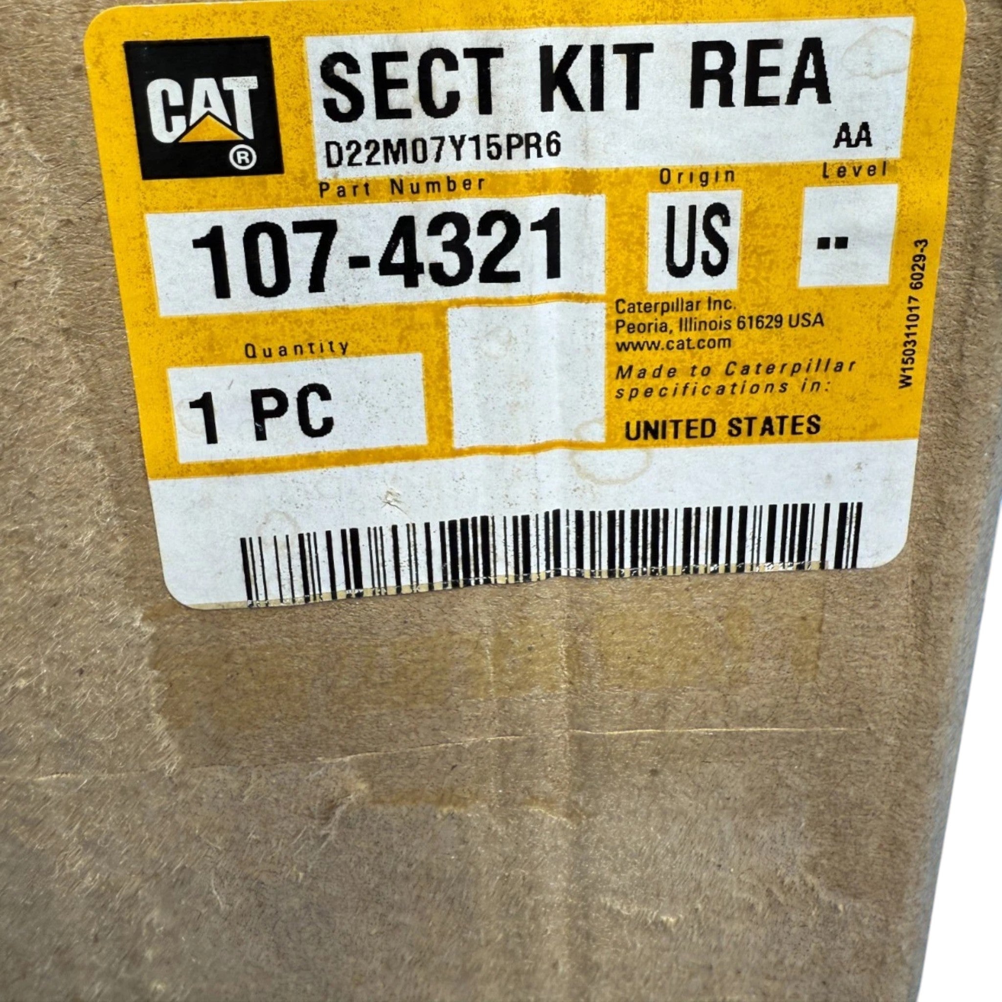 1074321 Genuine CAT Rear Section Kit