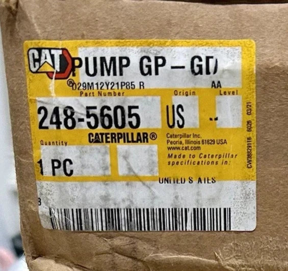 248-5605 Genuine CAT Hydraulic Gear Pump