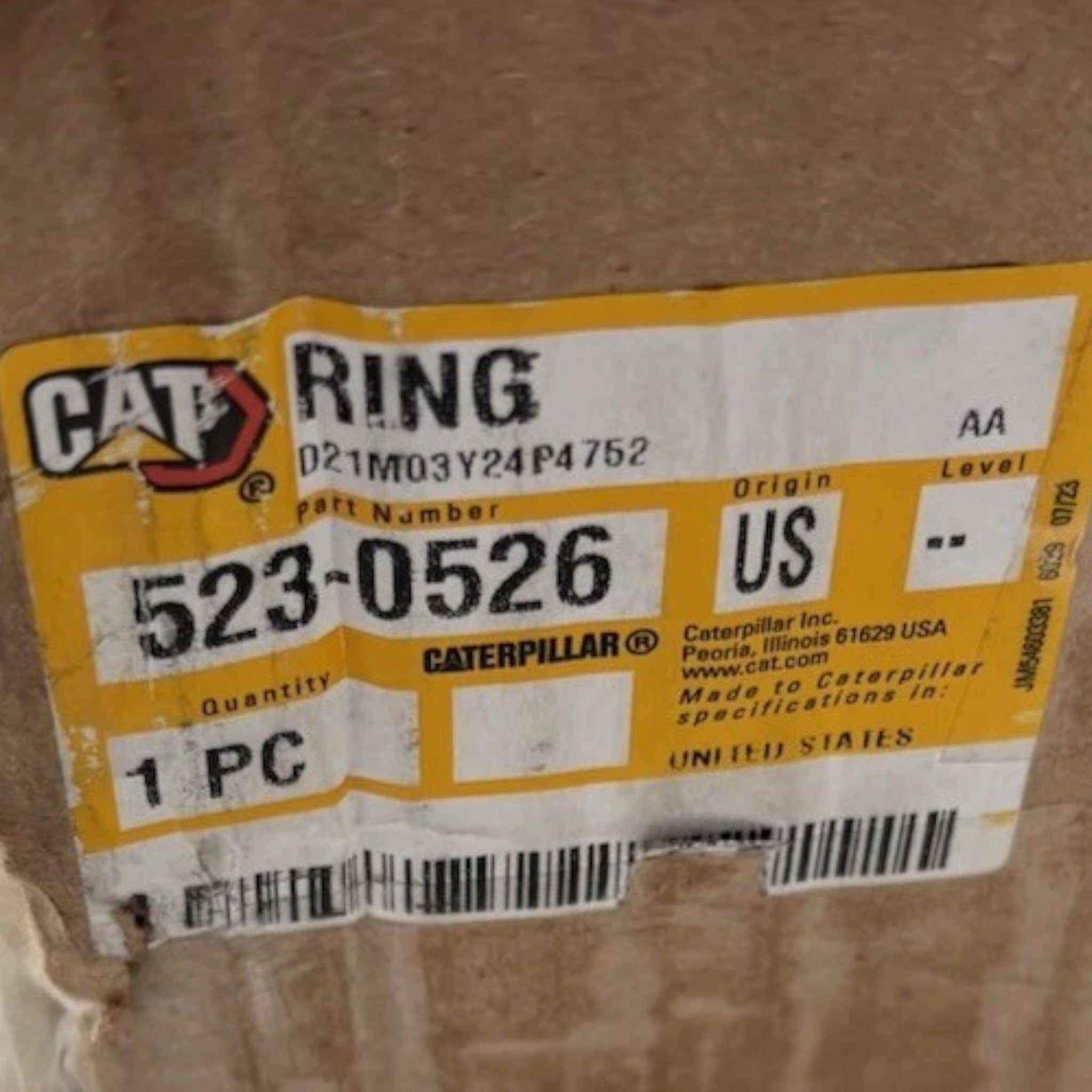 523-0526 Genuine CAT Final Drive Waste Guard Ring