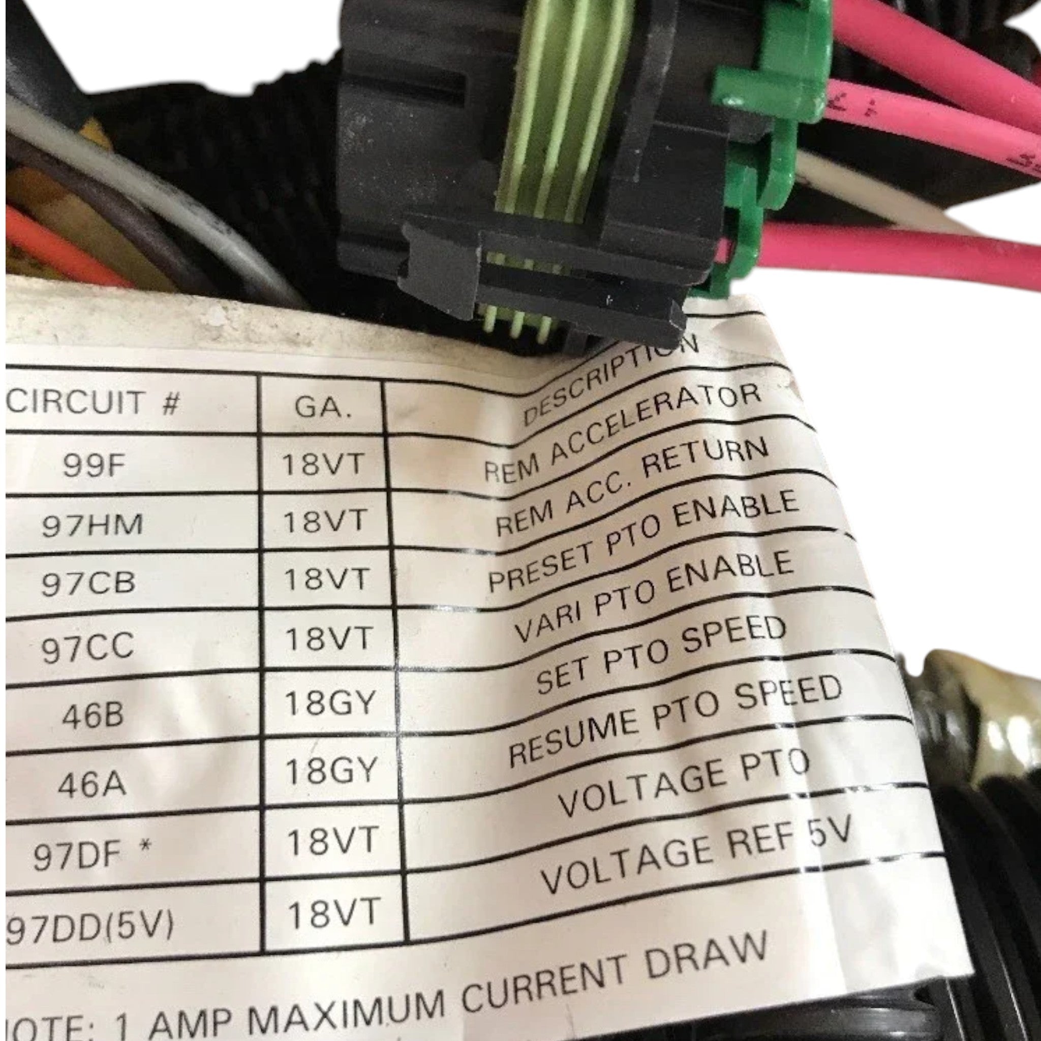 3512167C91 International Wiring Harness