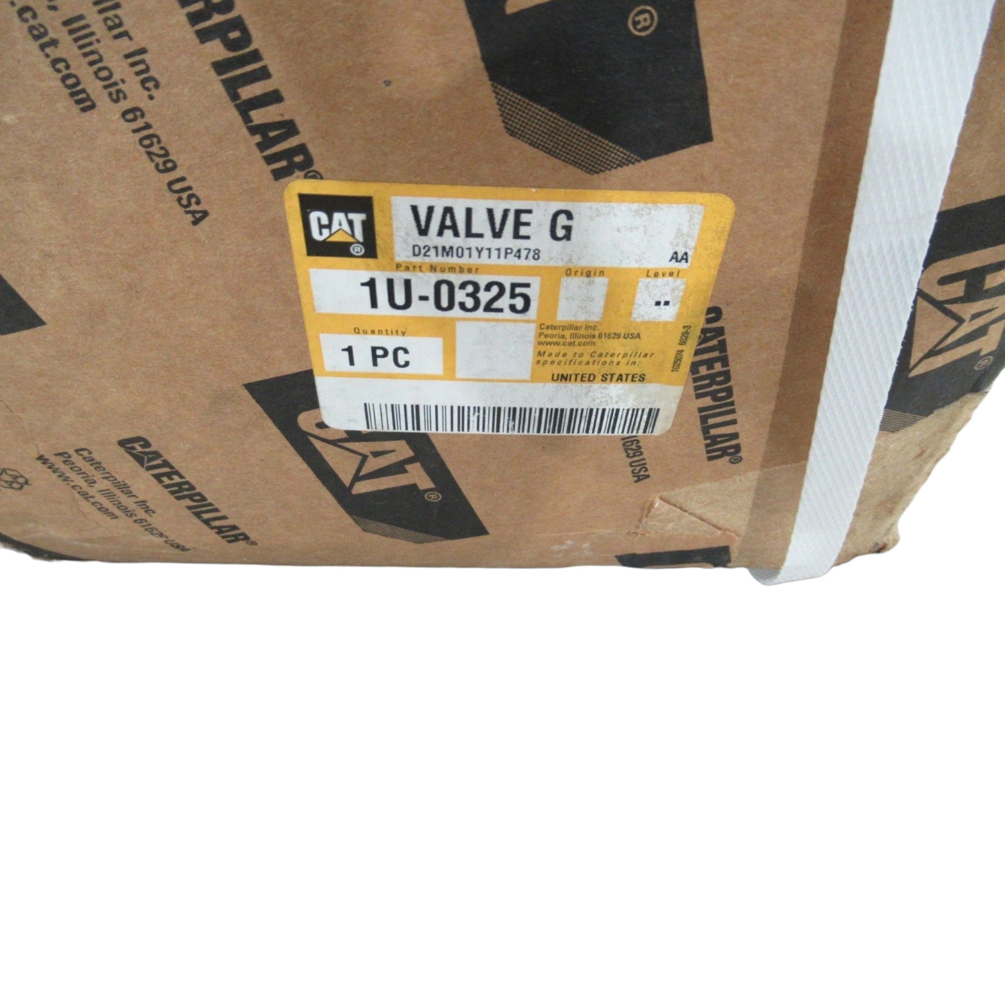 1U0325 Genuine Caterpillar Valve G