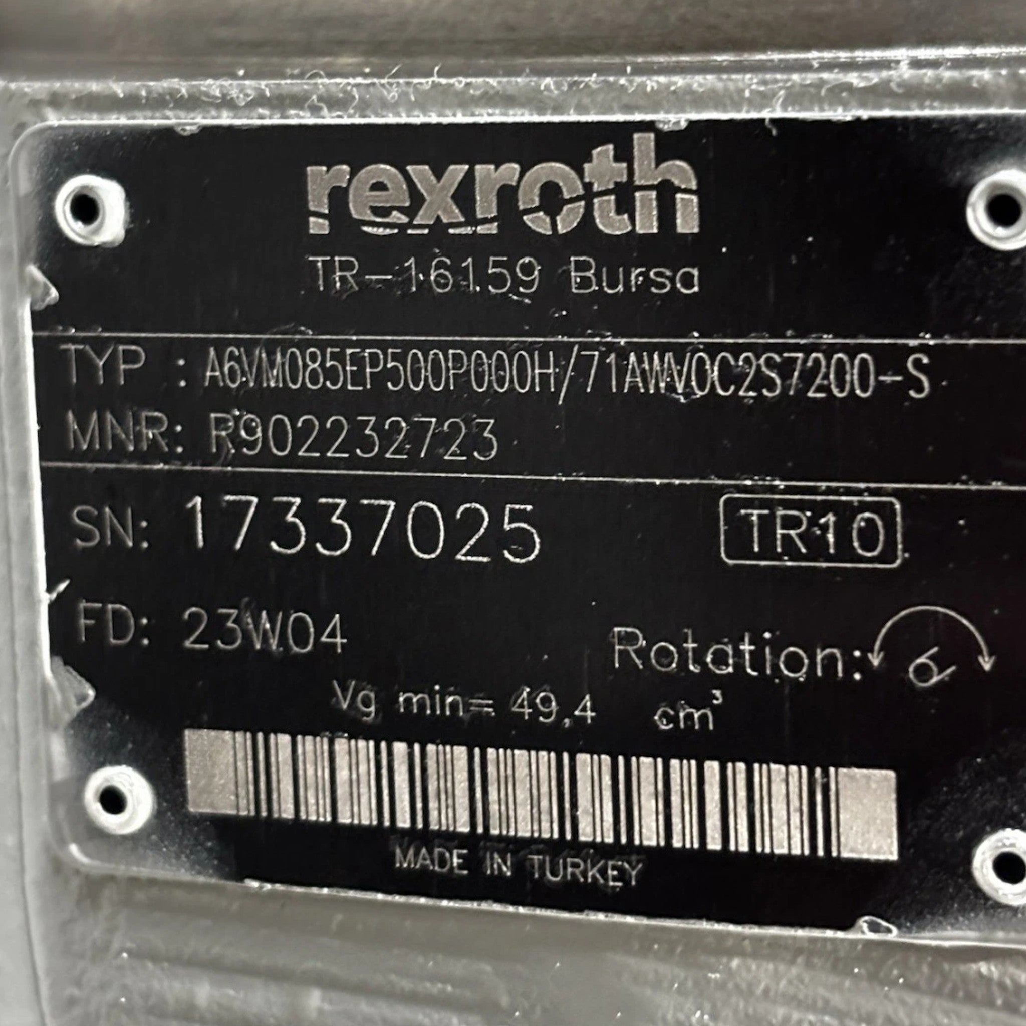 A2FM63/61WVZB010 Genuine Rexroth Axial Piston Fixed Motor
