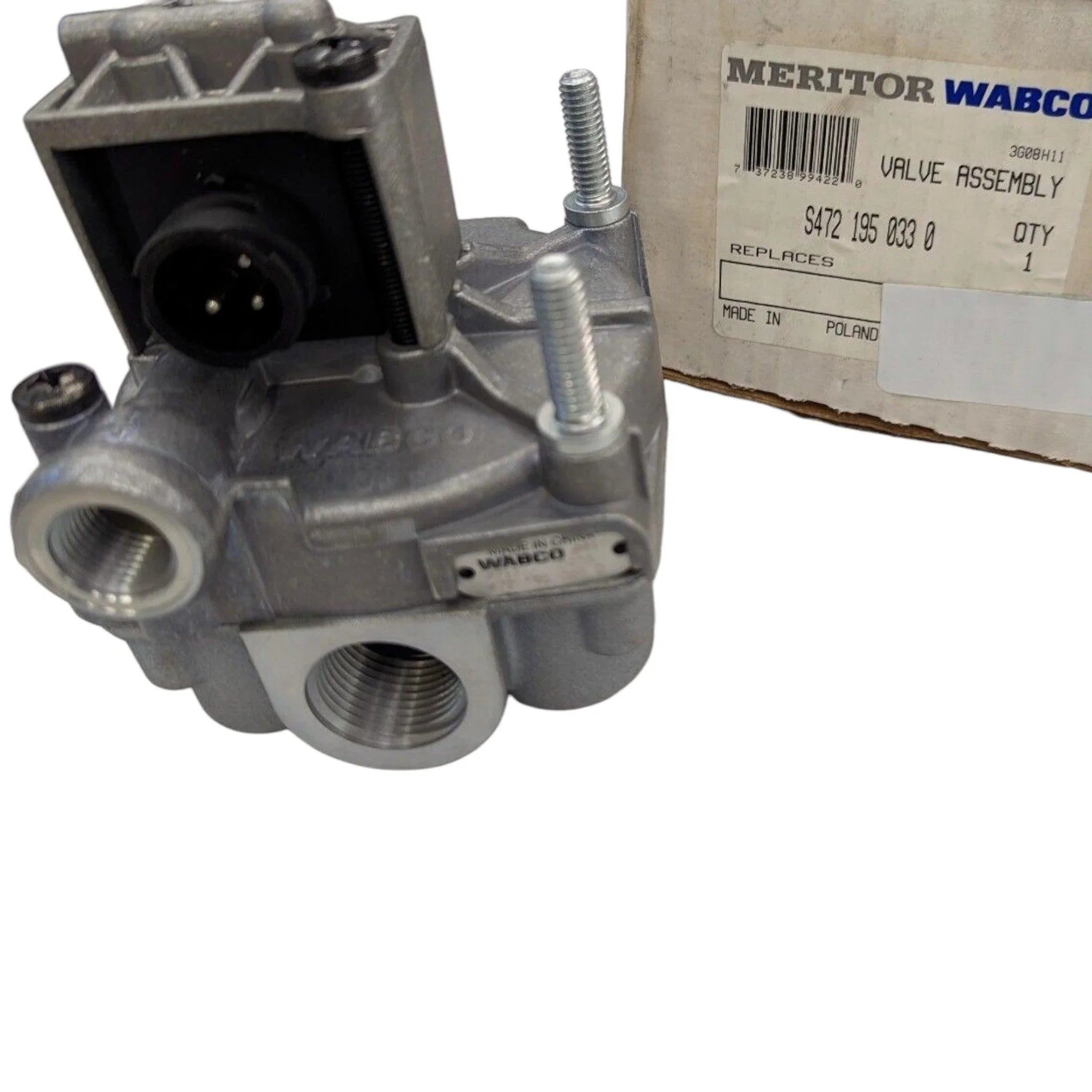 4721950330 Genuine Wabco Trailer ABS Relay Valve 12V