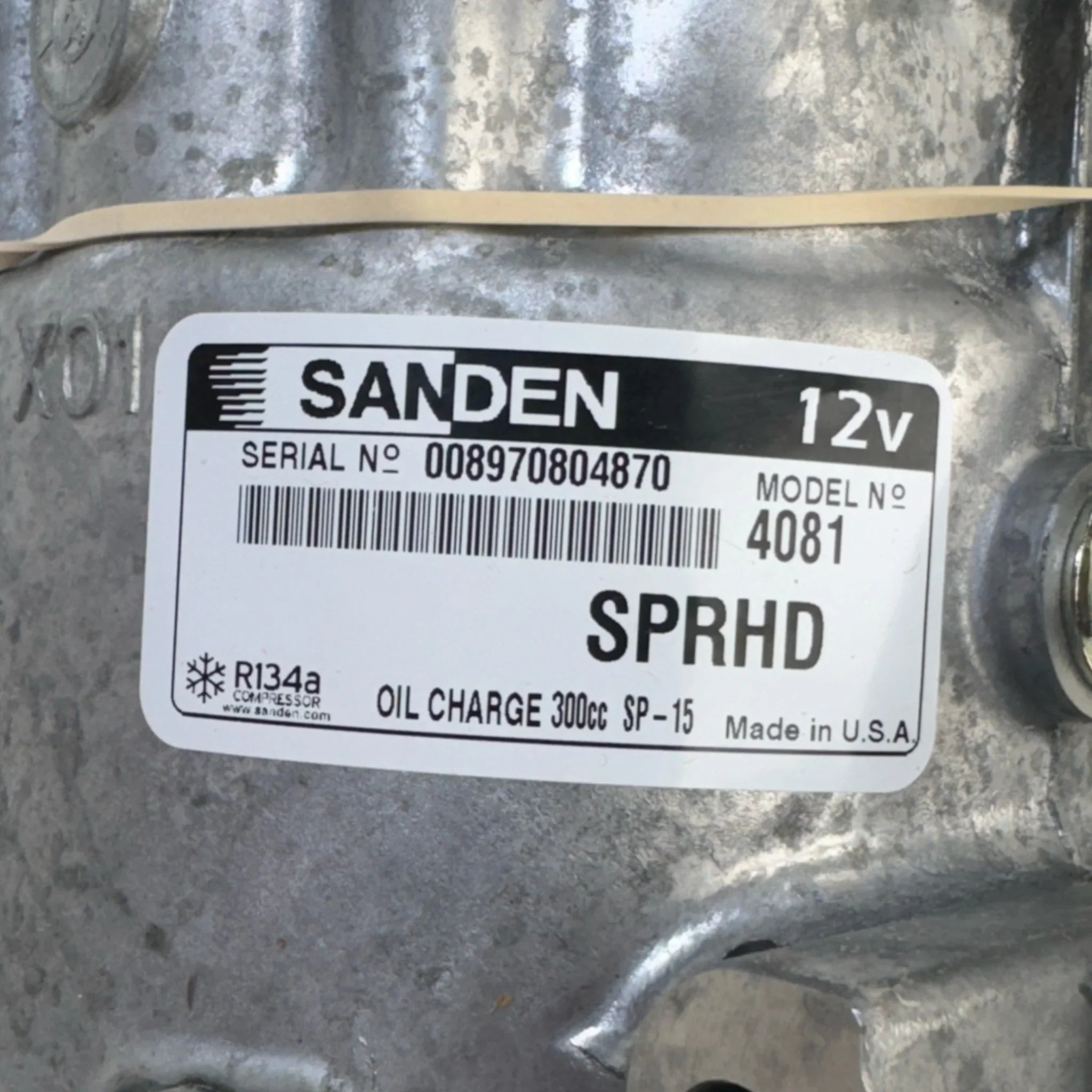 SD7H15-SHDC Genuine Sanden A/C Compressor