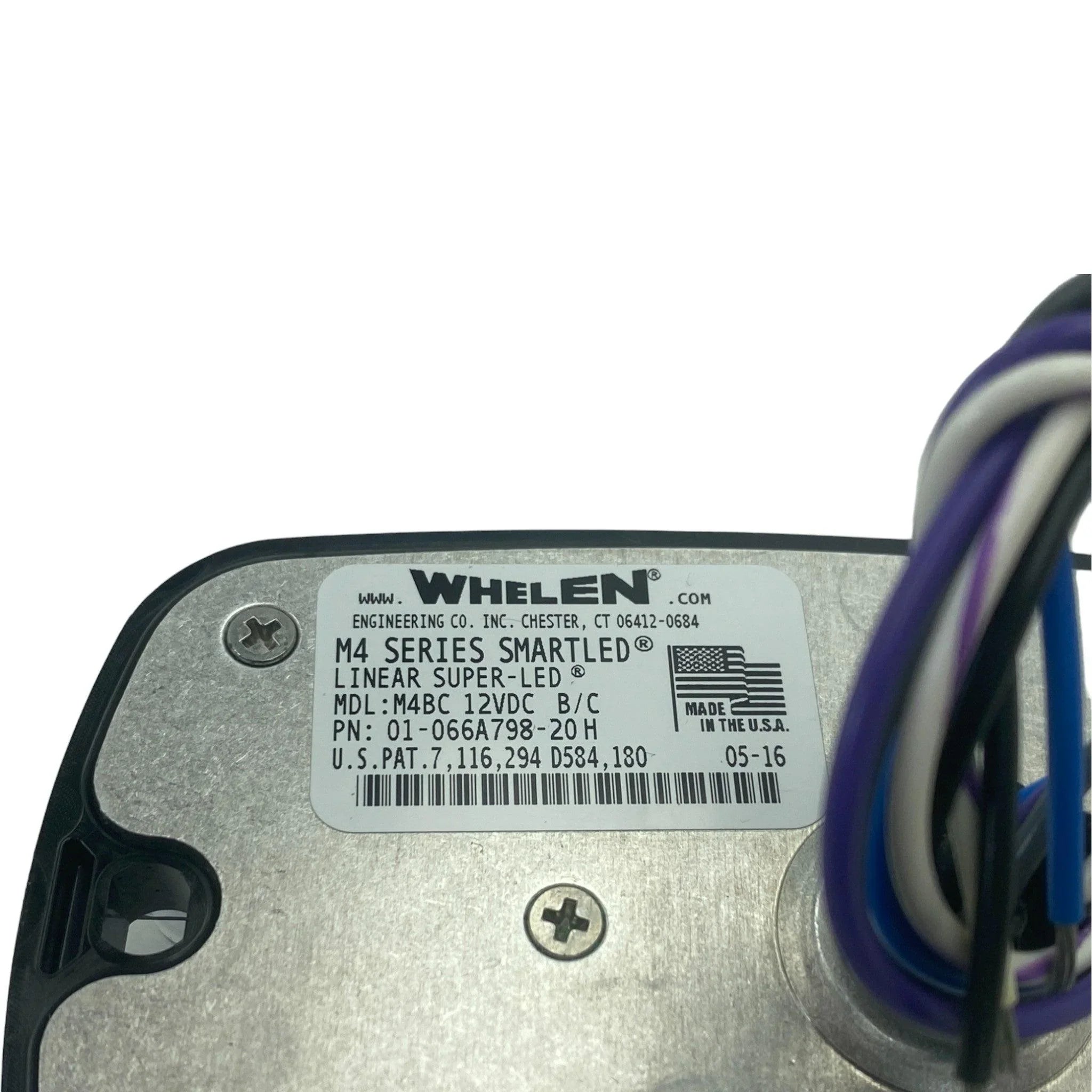 01-066A798-20 Whelen Lighthead LED Flasher M4BC 12VDC