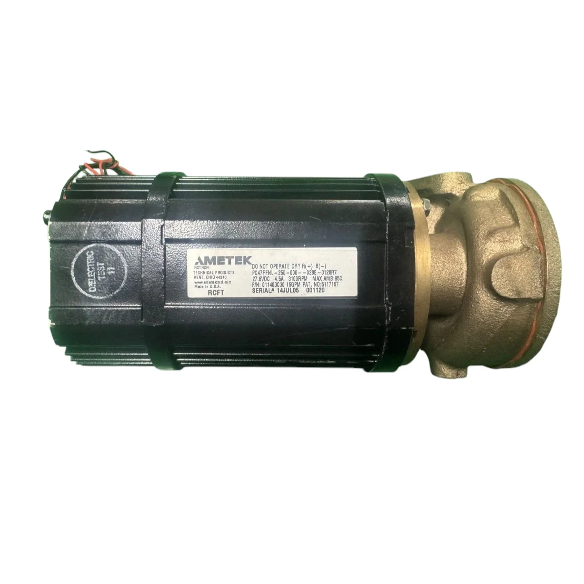 011403C30 Genuine Ametek Pump Assembly