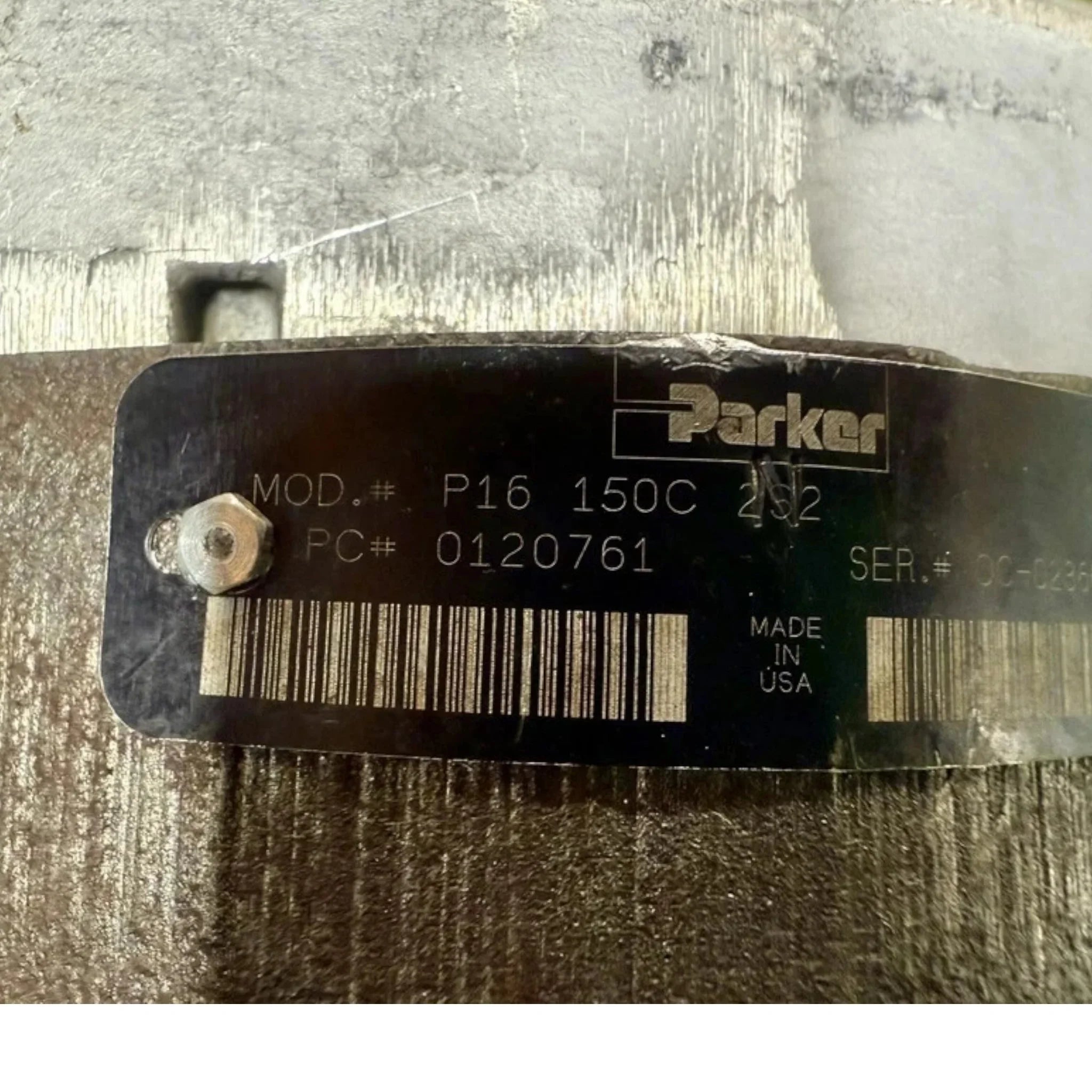 P16-150C-2S2 Genuine Parker Hydraulic Gear Pump