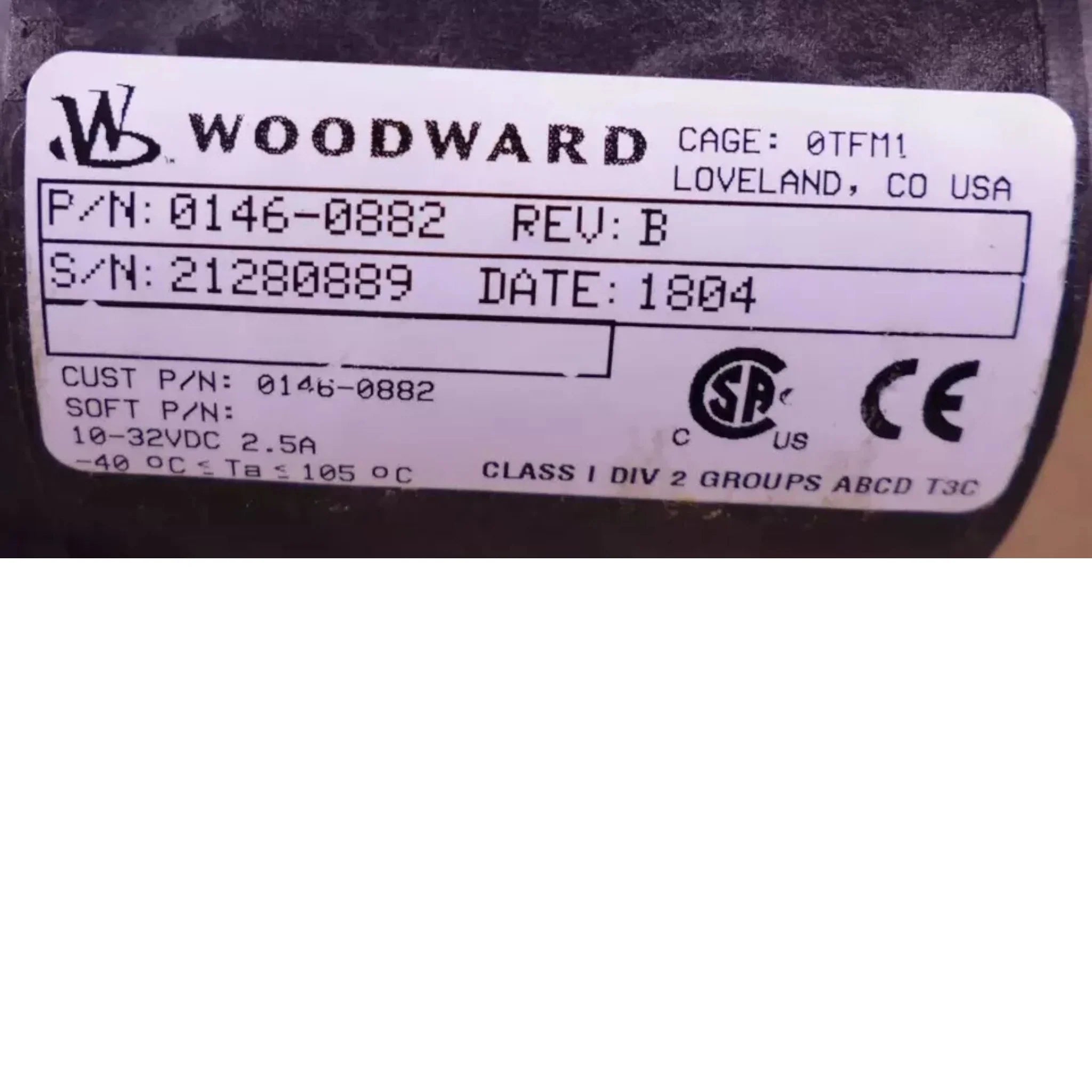 0146-0882 Genuine Cummins Electronic Fuel Throttle Body