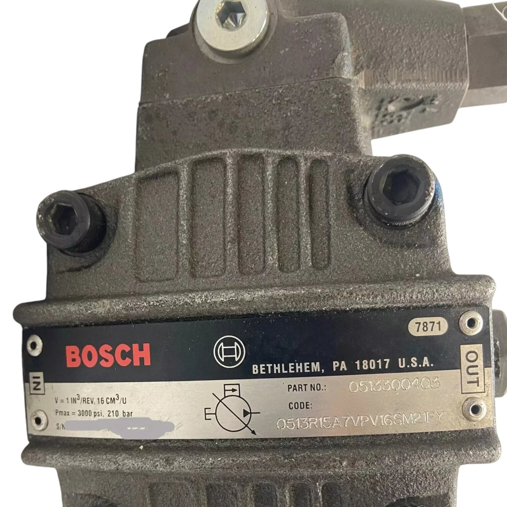0513300403 Genuine Bosch Vane Pump 210 Bar