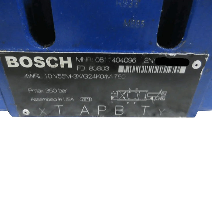 0811404096 Genuine Bosch Rexroth Control Valve