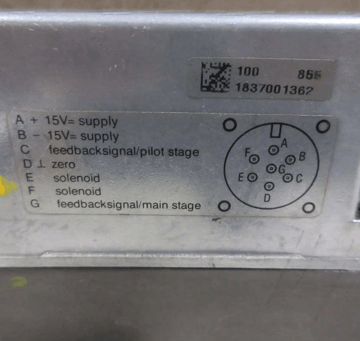0811404096 Genuine Bosch Rexroth Control Valve