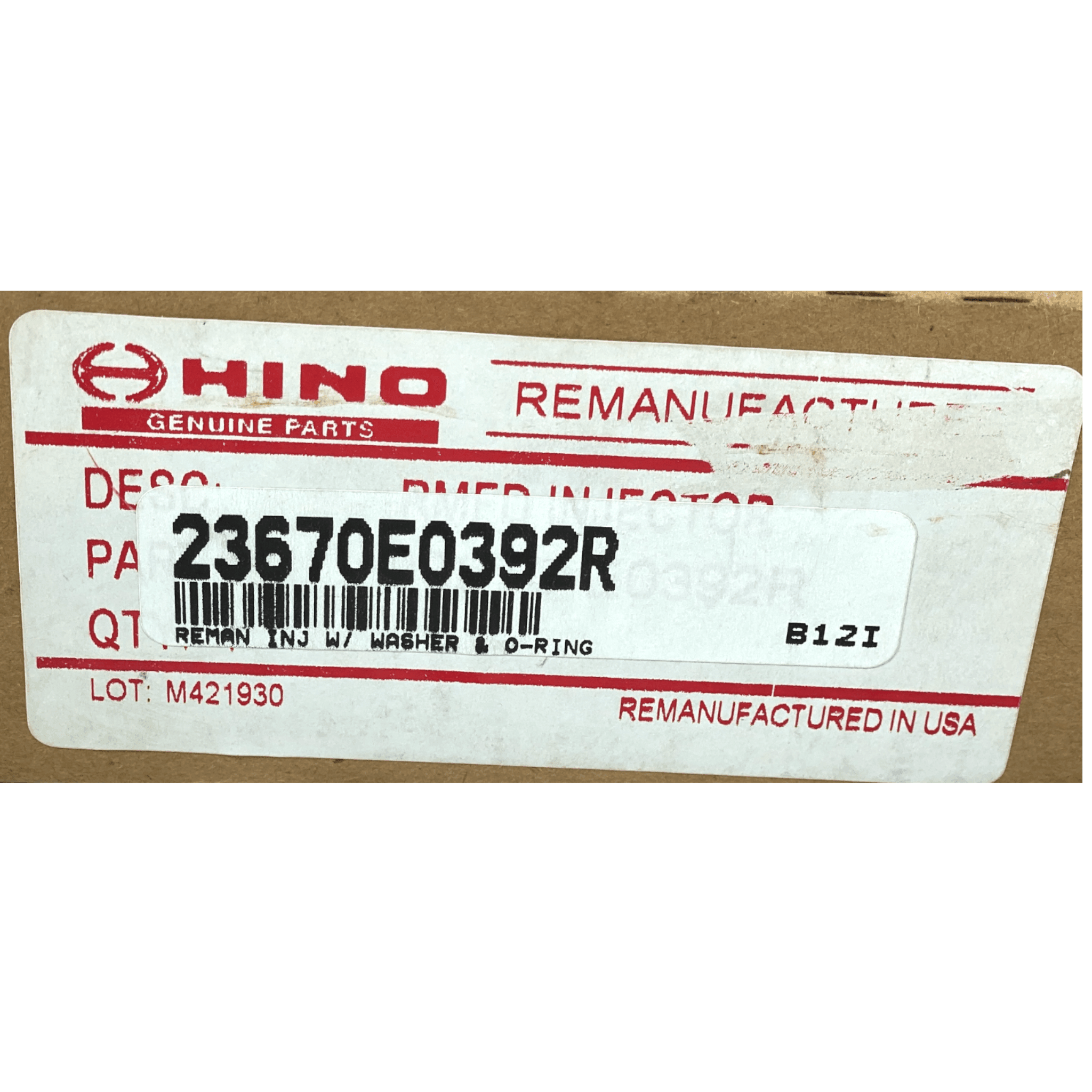 095000-8097 Genuine Hino Fuel Injector - ADVANCED TRUCK PARTS